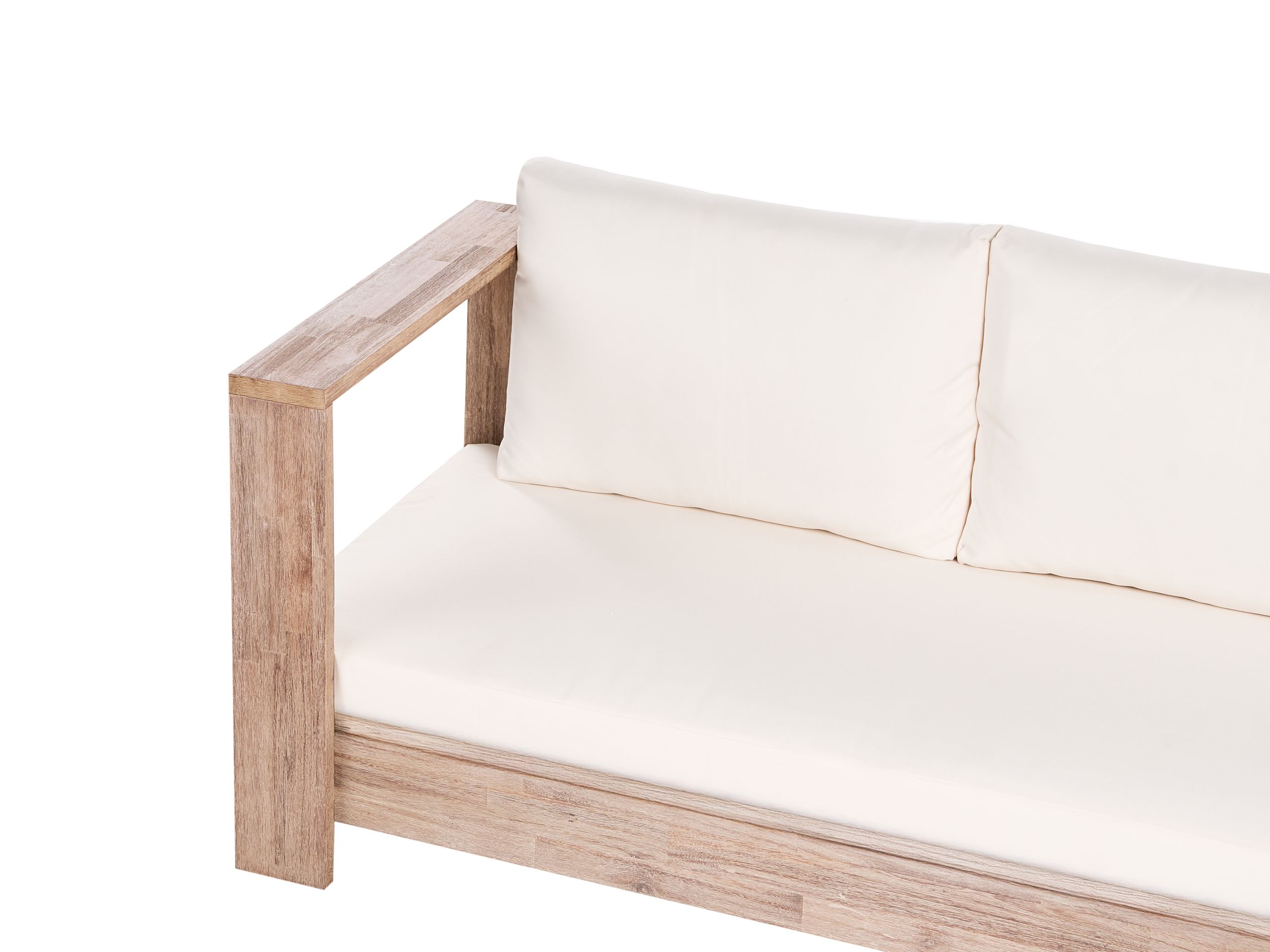 Baštenska sofa Berwyn 2548 (Belo + Akacija)