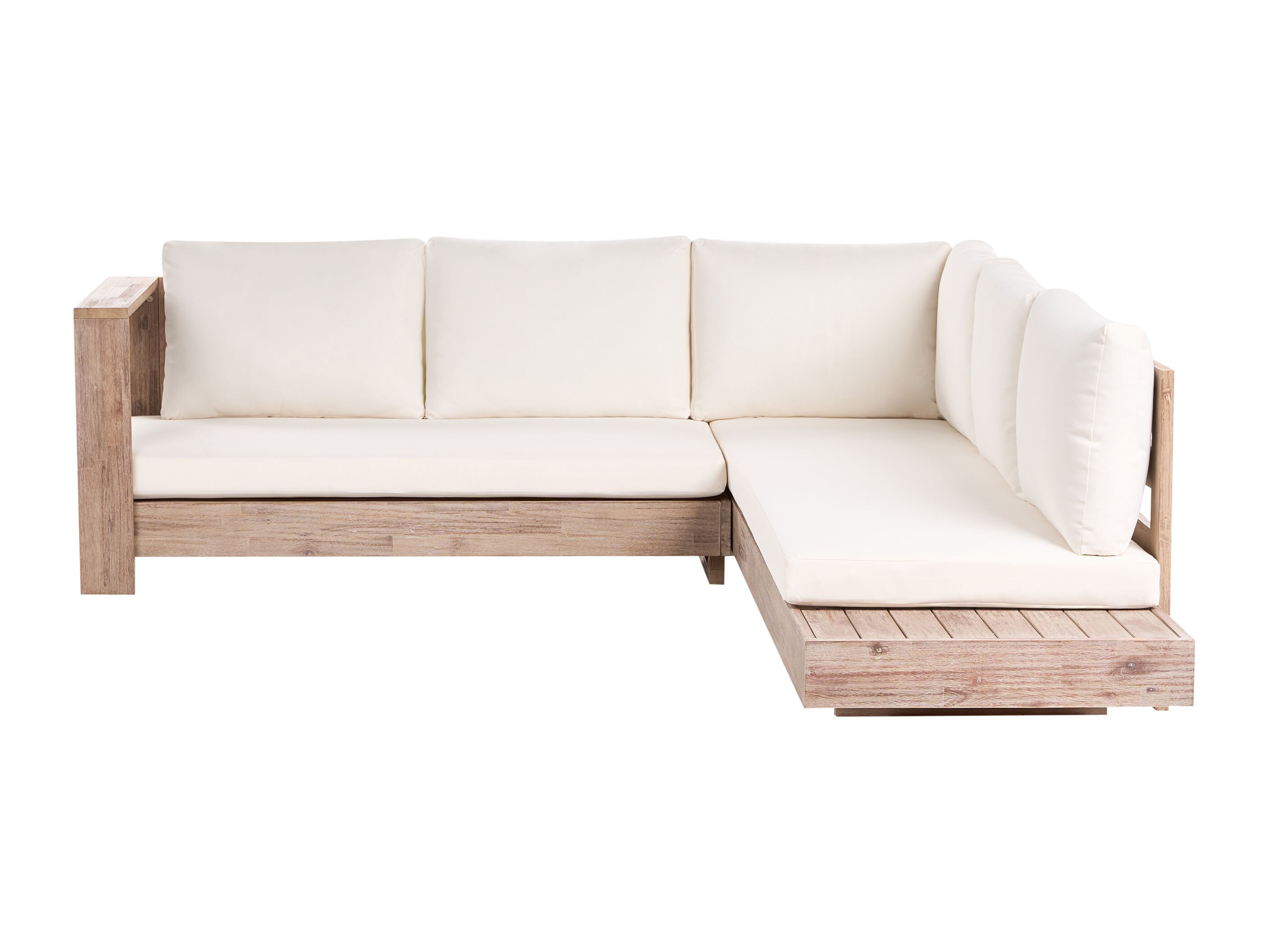 Baštenska sofa Berwyn 2548 (Belo + Akacija)