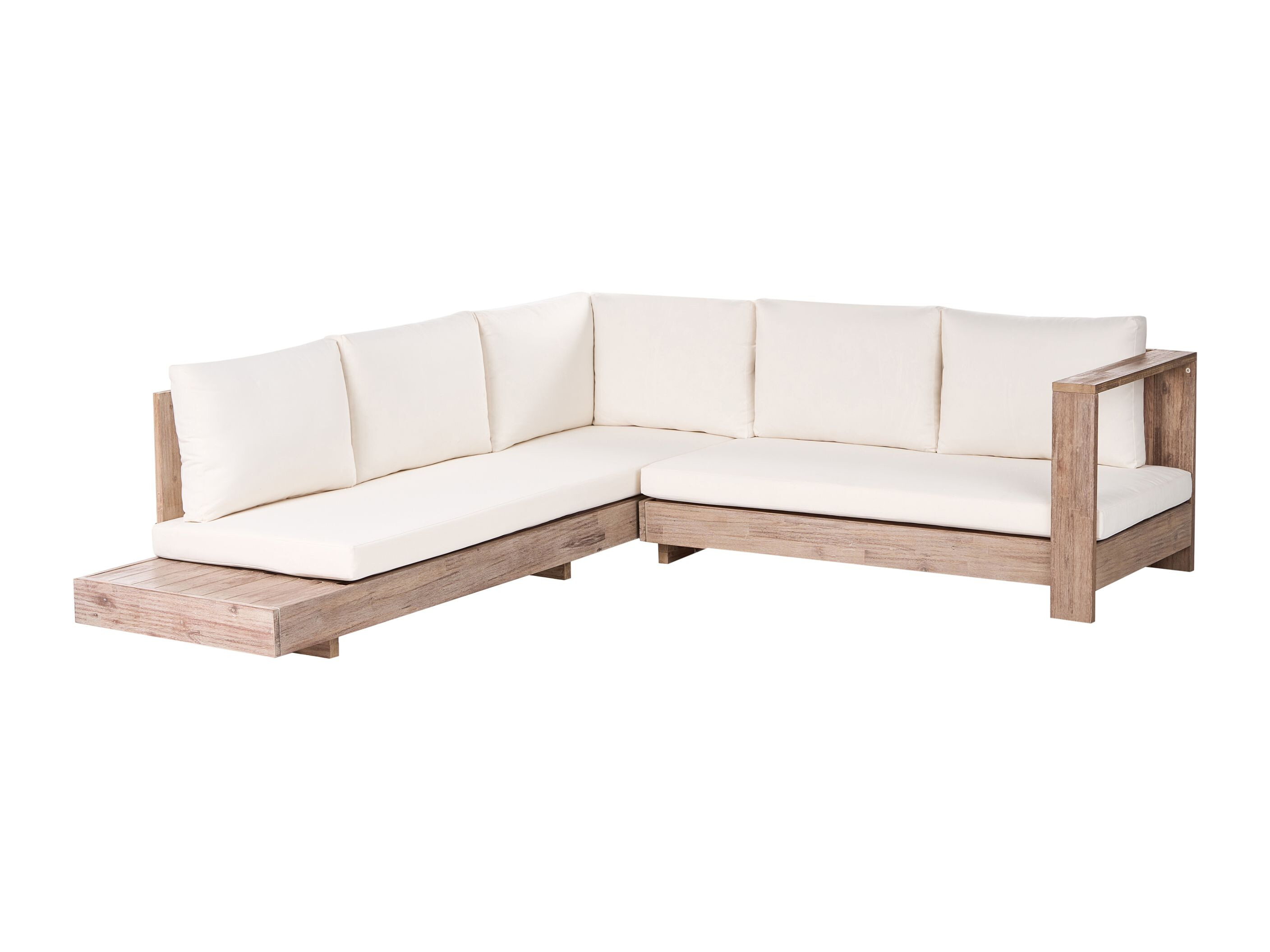 Baštenska sofa Berwyn 2548 (Belo + Akacija)