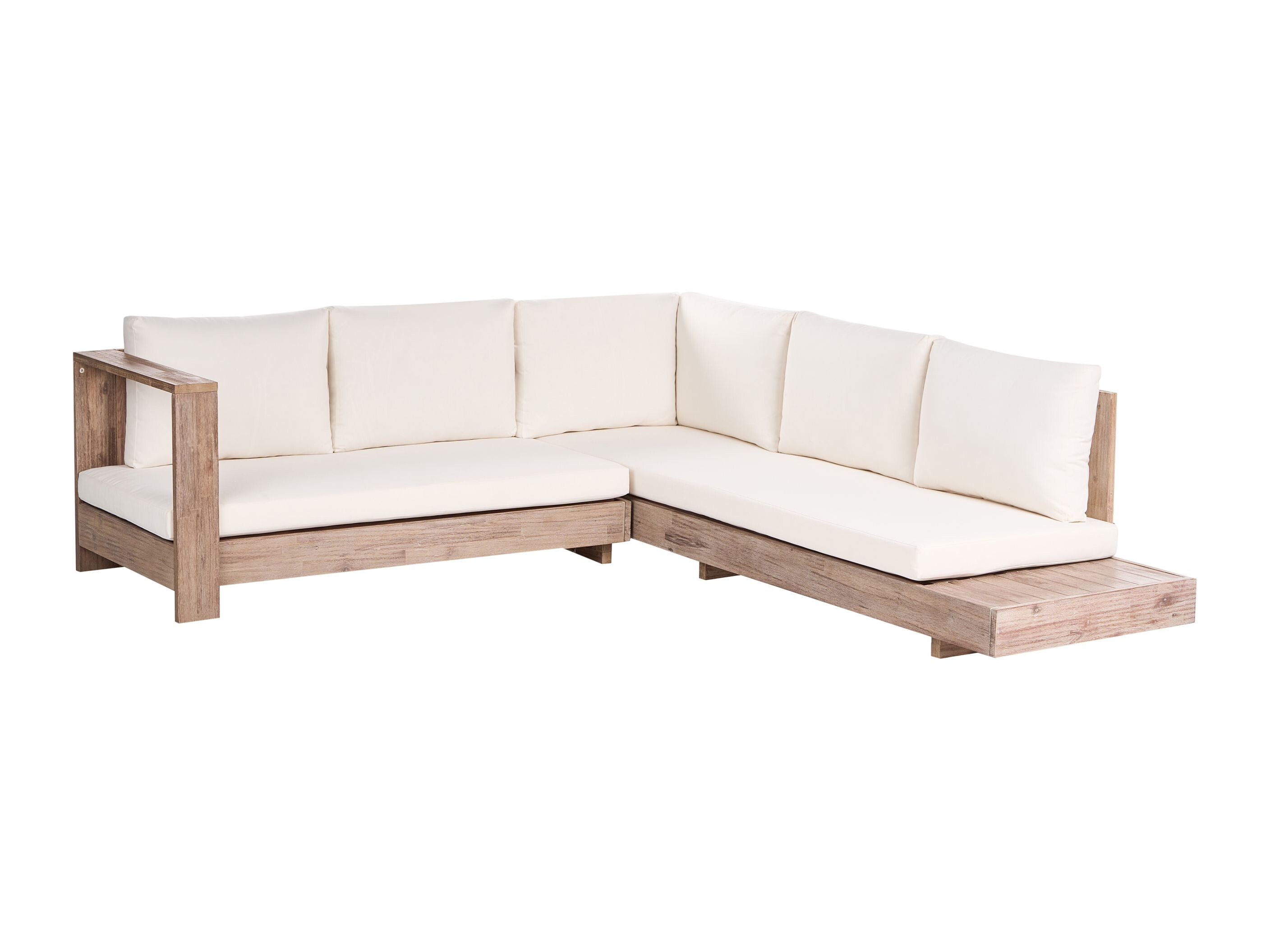 Baštenska sofa Berwyn 2548 (Belo + Akacija)