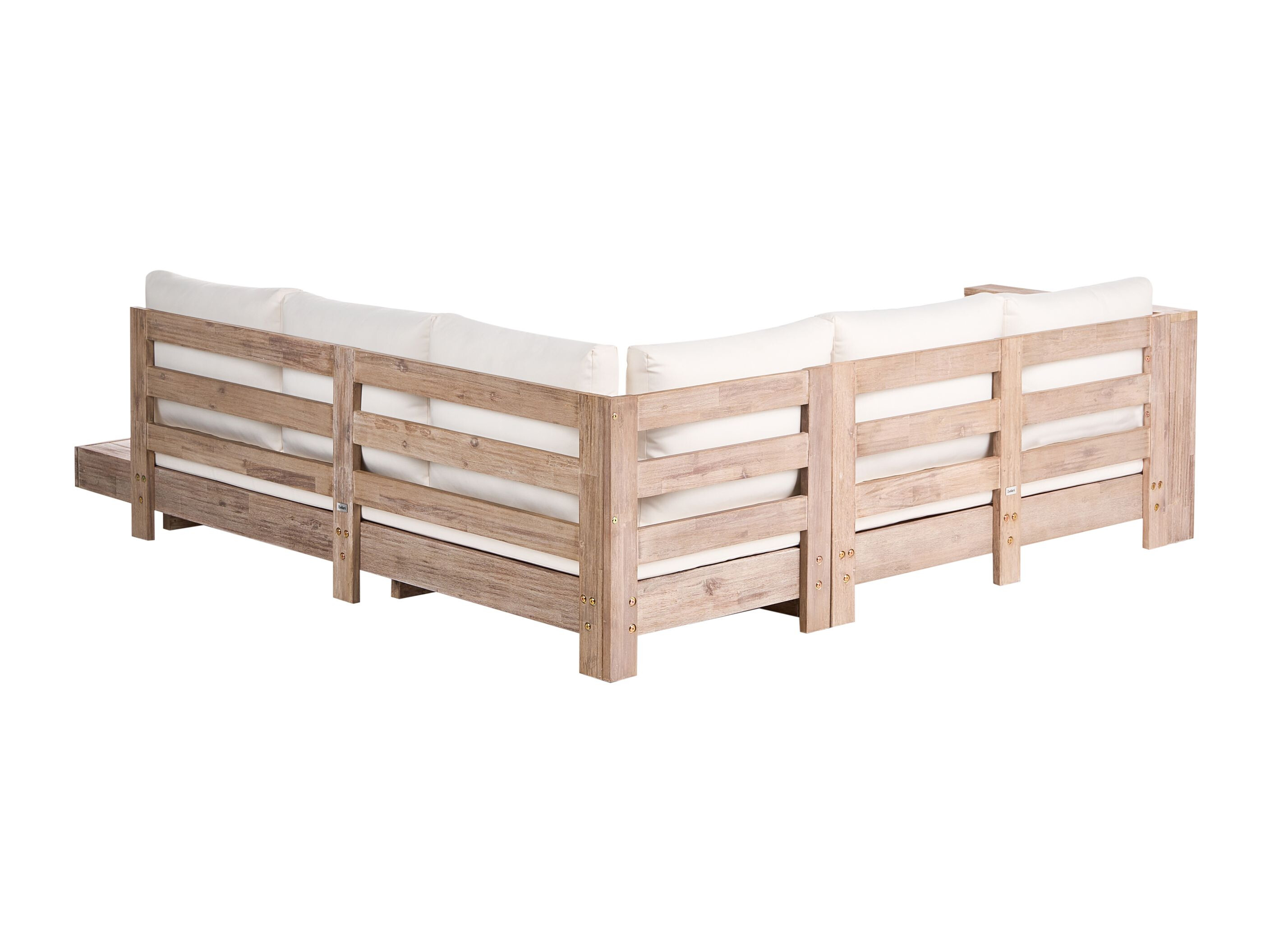 Baštenska sofa Berwyn 2548 (Belo + Akacija)