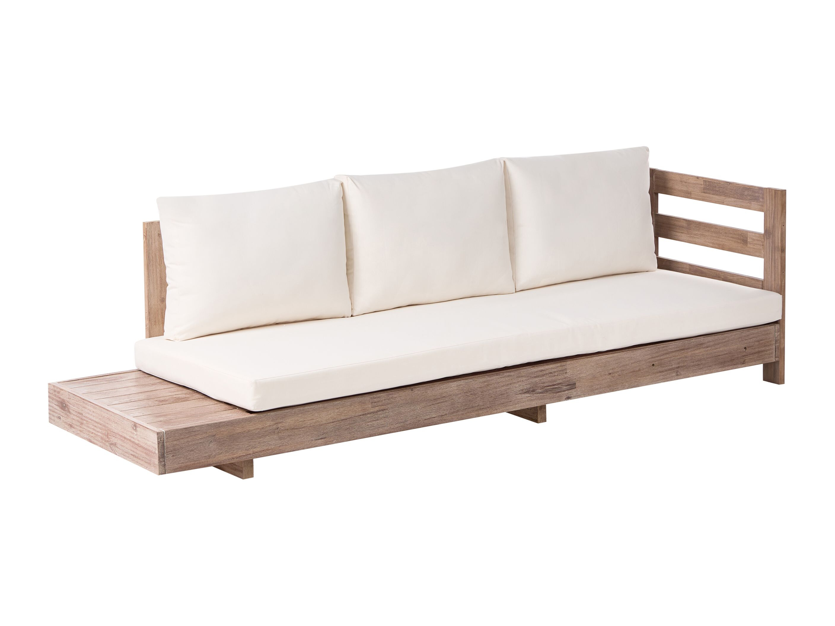 Baštenska sofa Berwyn 2548 (Belo + Akacija)