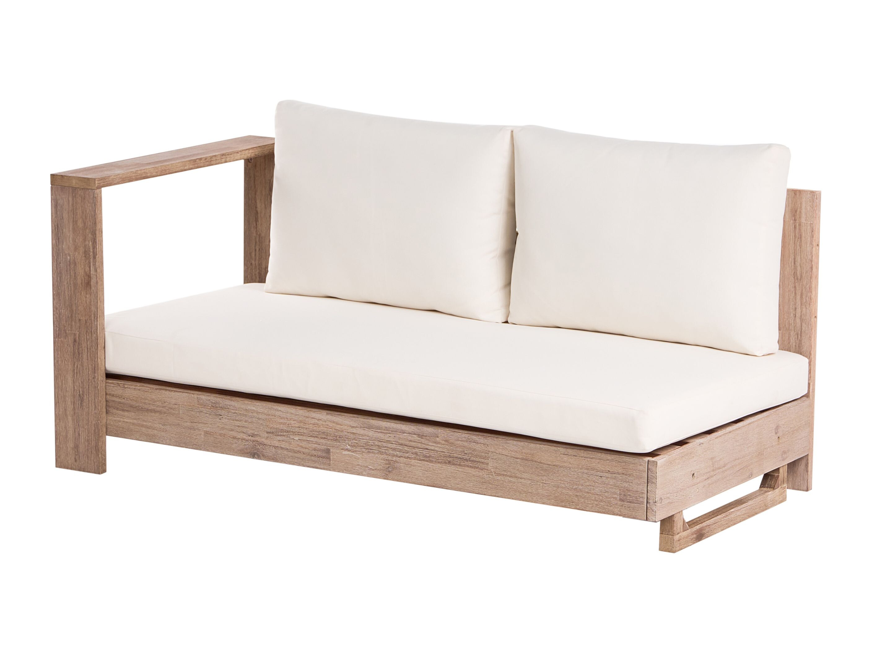 Baštenska sofa Berwyn 2548 (Belo + Akacija)