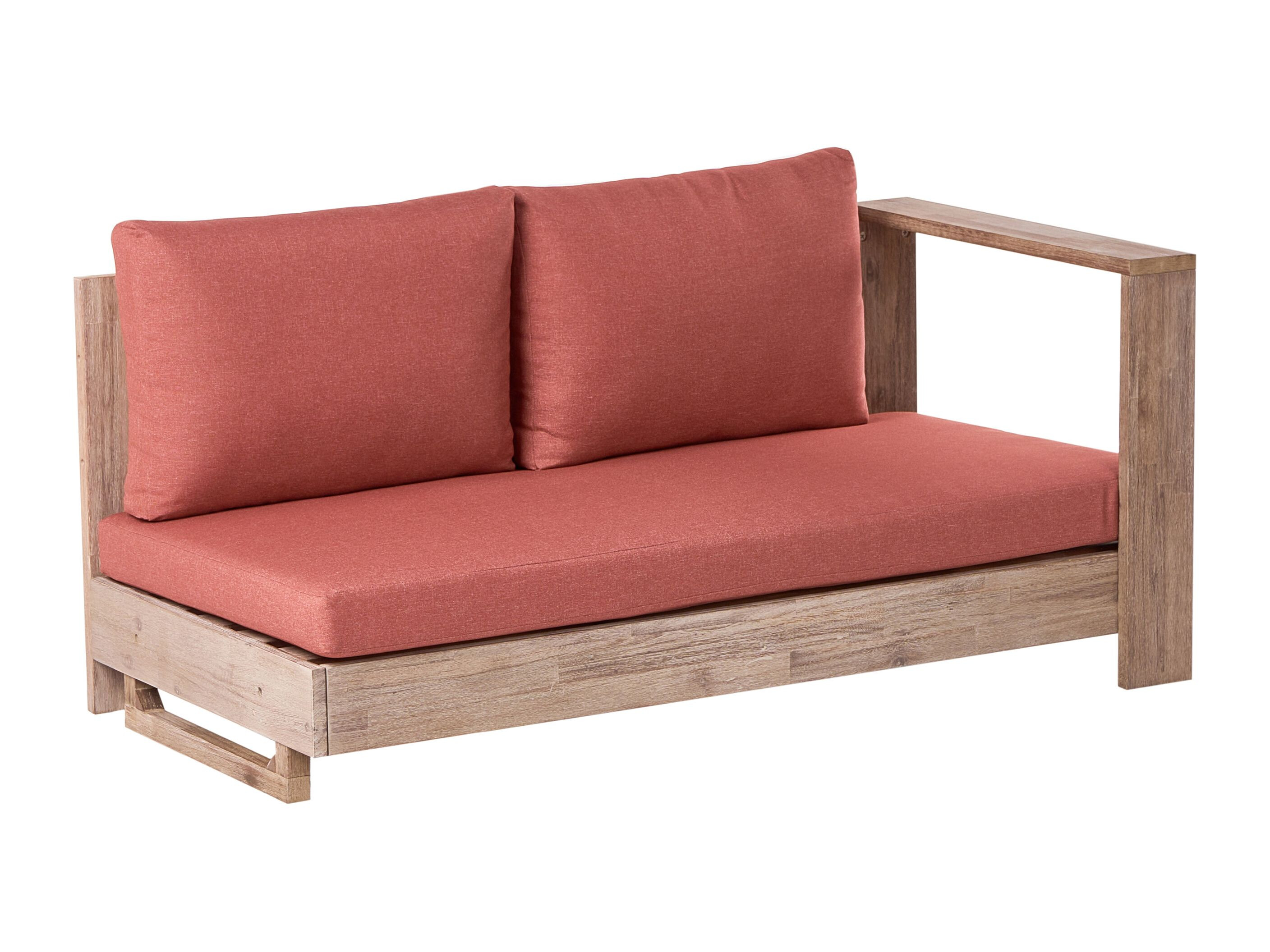 Baštenska sofa Berwyn 2548 (Crvena + Akacija)
