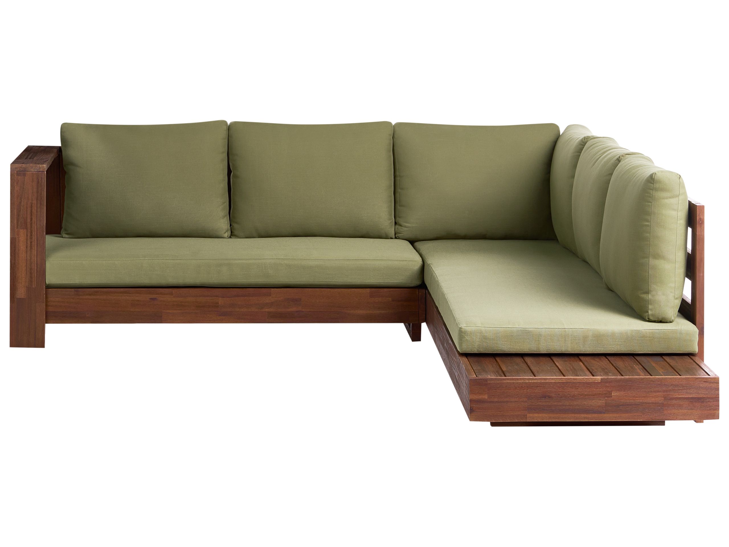Baštenska sofa Berwyn 2548 (Zelena + Akacija)