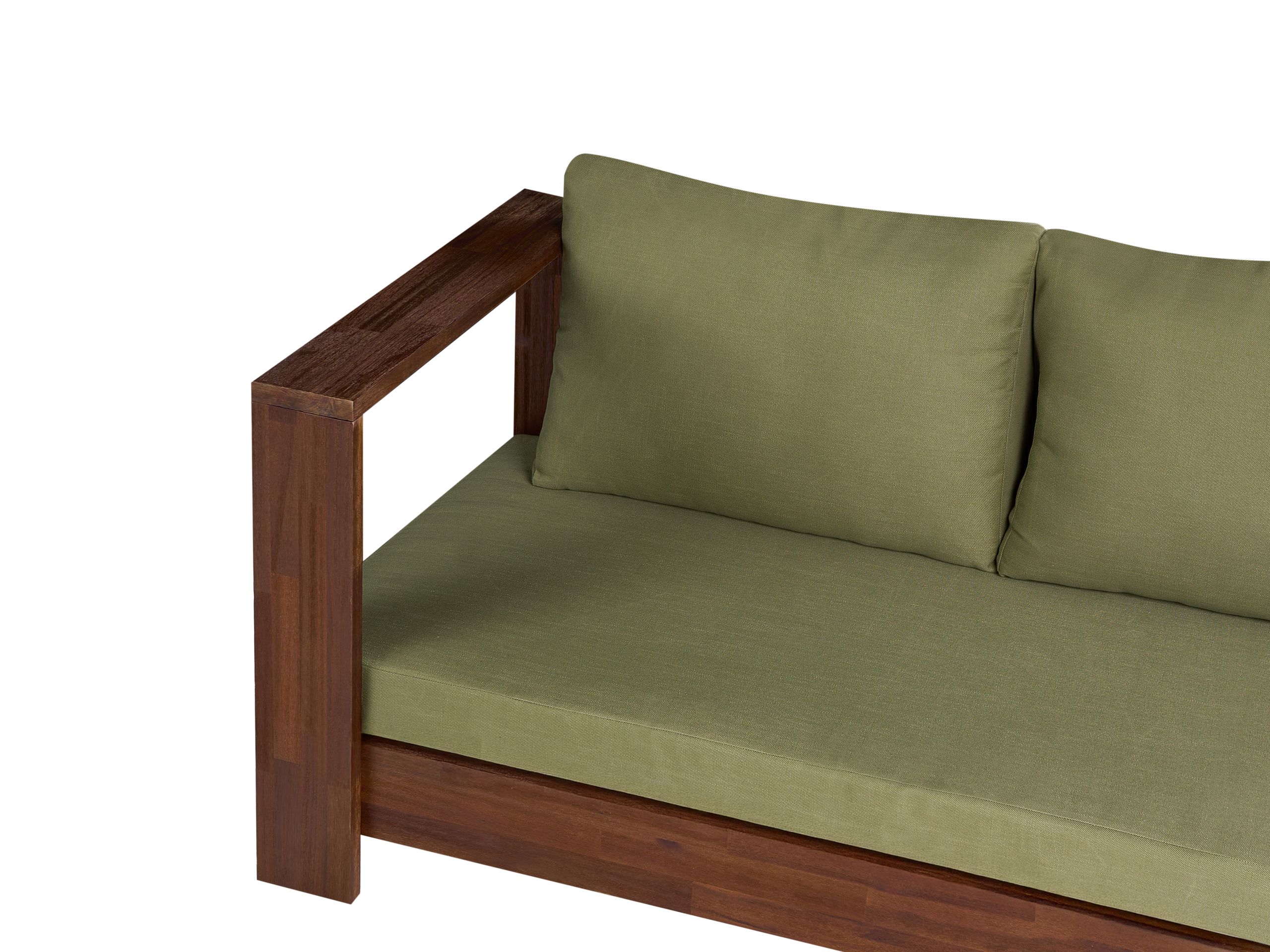 Baštenska sofa Berwyn 2548 (Zelena + Akacija)