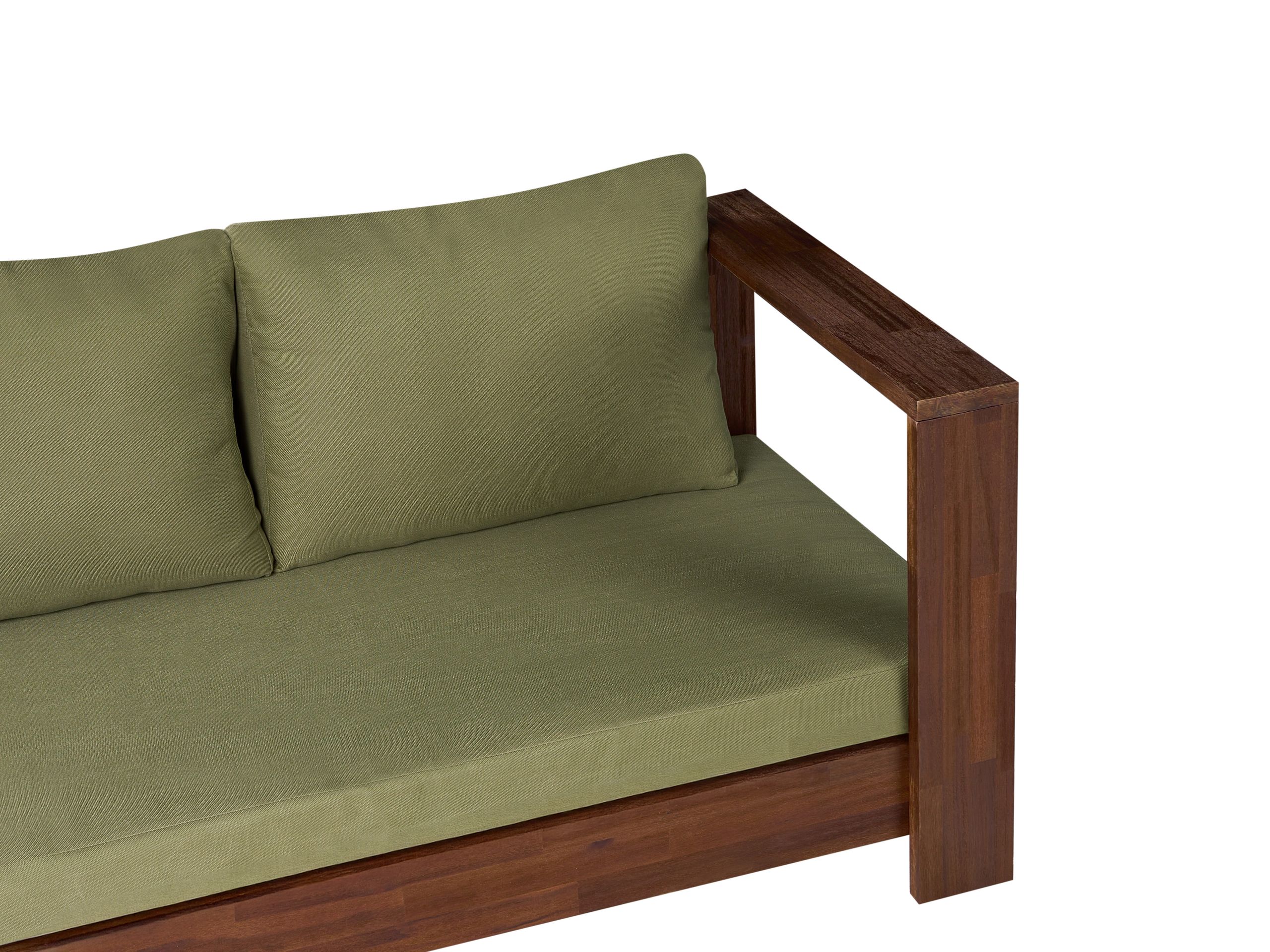 Baštenska sofa Berwyn 2548 (Zelena + Akacija)