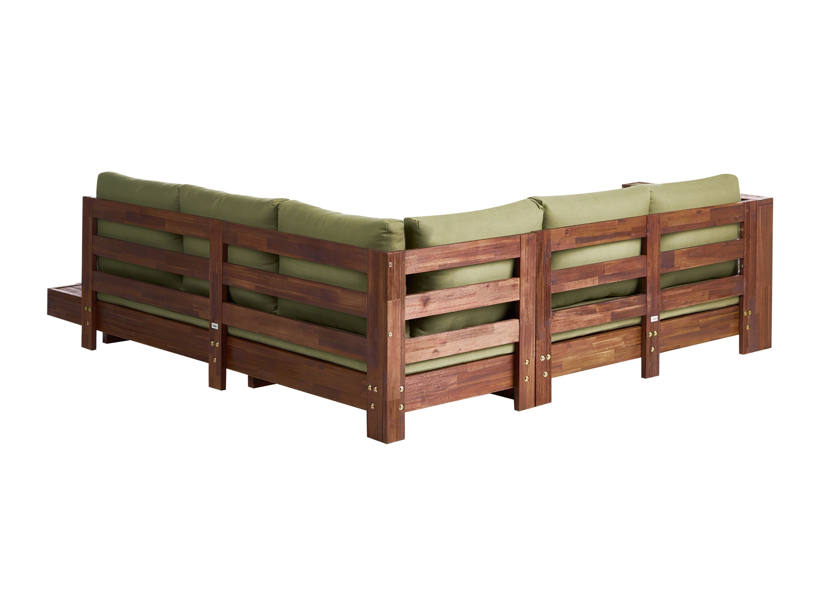 Baštenska sofa Berwyn 2548 (Zelena + Akacija)