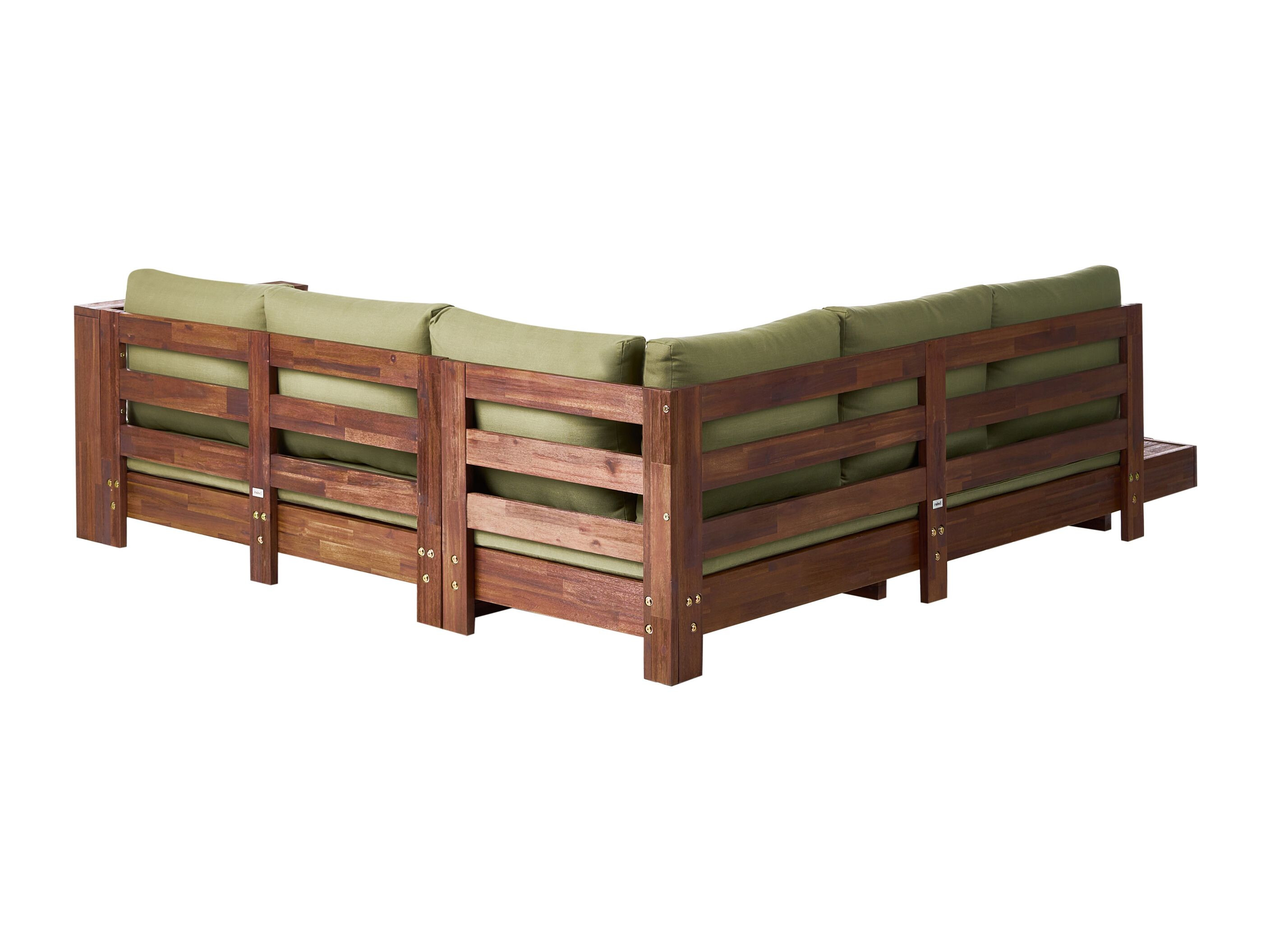 Baštenska sofa Berwyn 2548 (Zelena + Akacija)