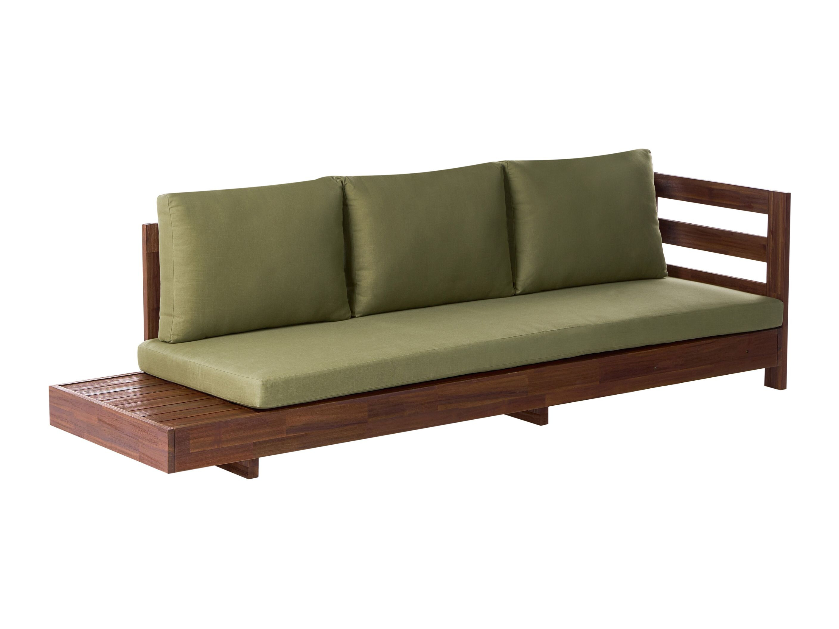 Baštenska sofa Berwyn 2548 (Zelena + Akacija)