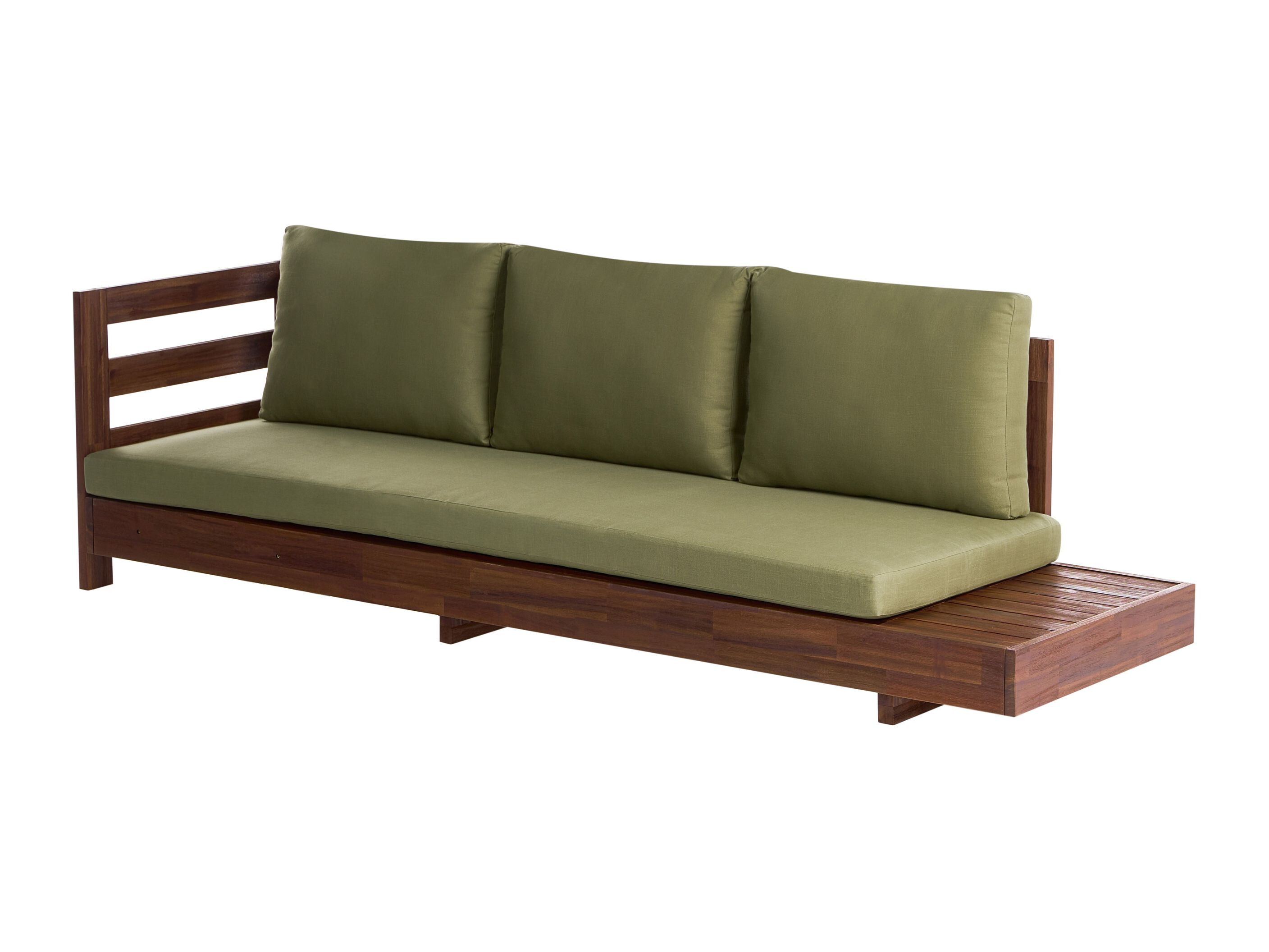 Baštenska sofa Berwyn 2548 (Zelena + Akacija)