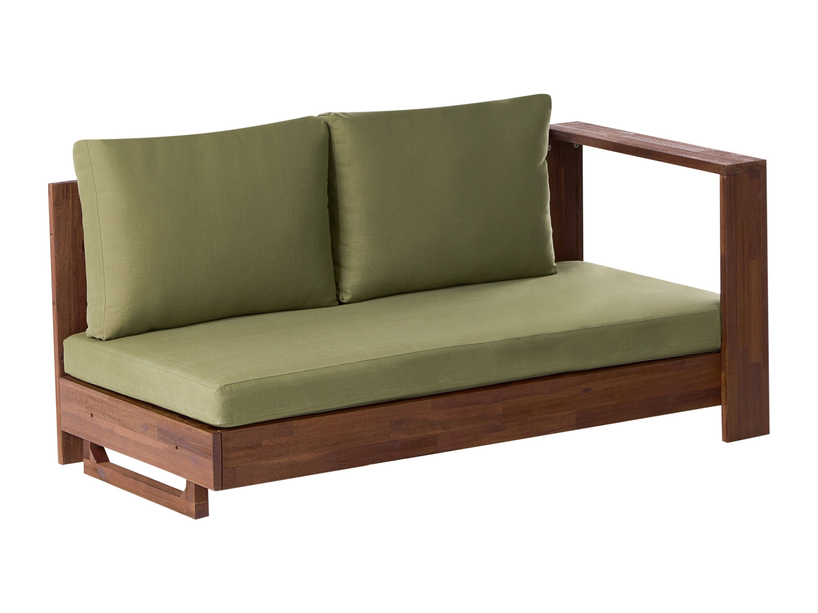 Baštenska sofa Berwyn 2548 (Zelena + Akacija)