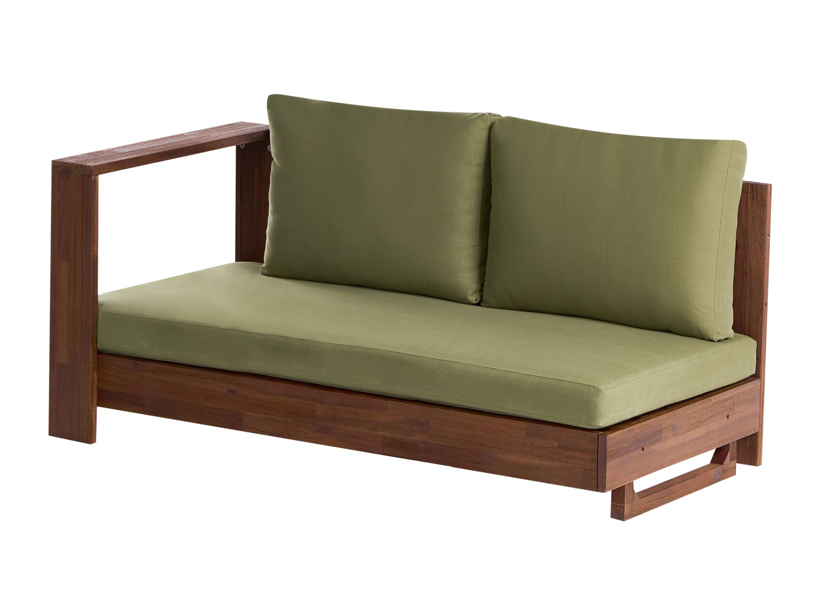 Baštenska sofa Berwyn 2548 (Zelena + Akacija)
