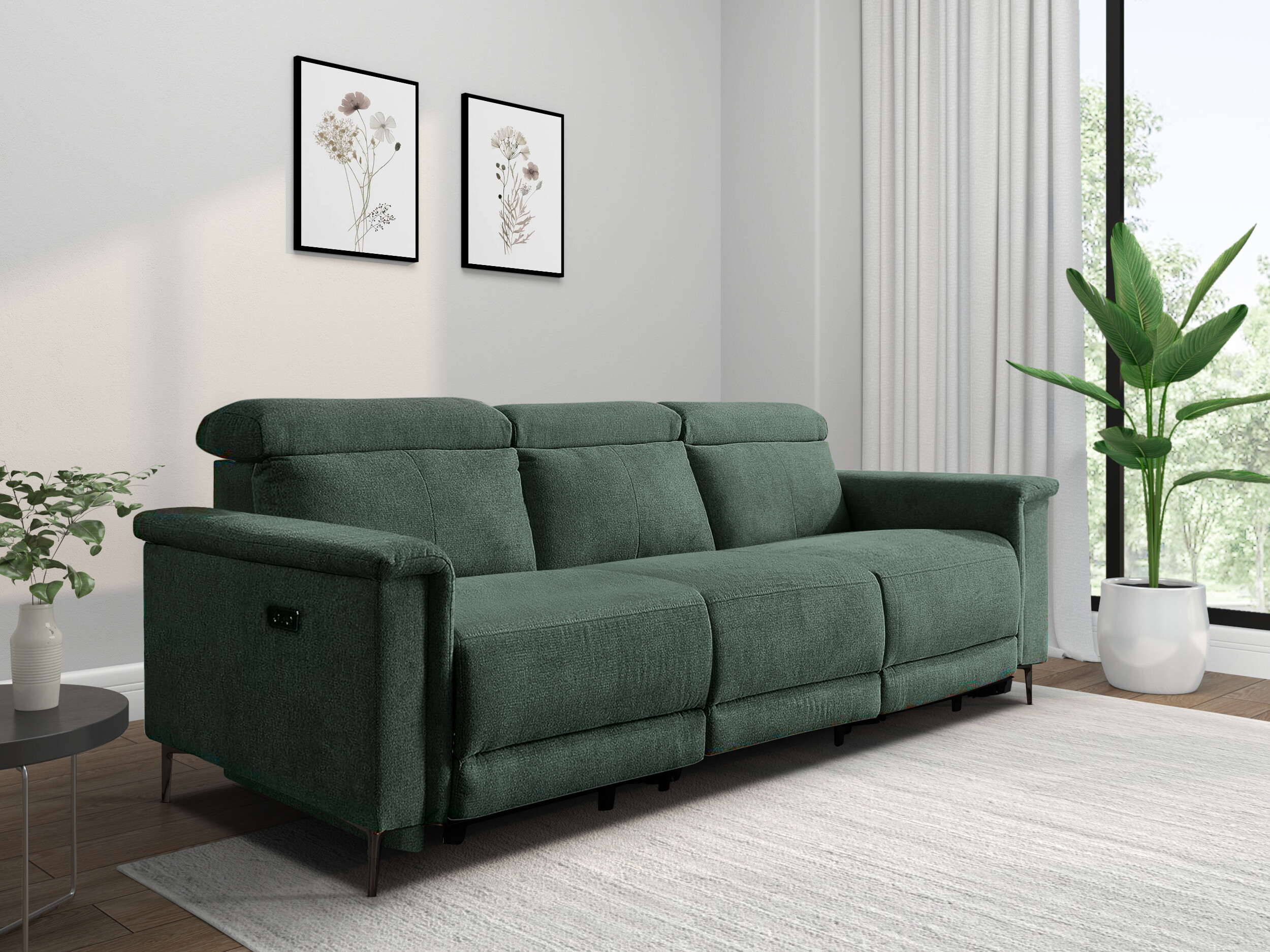 Relaks sofa Evamare 103 (Tamno zelena)