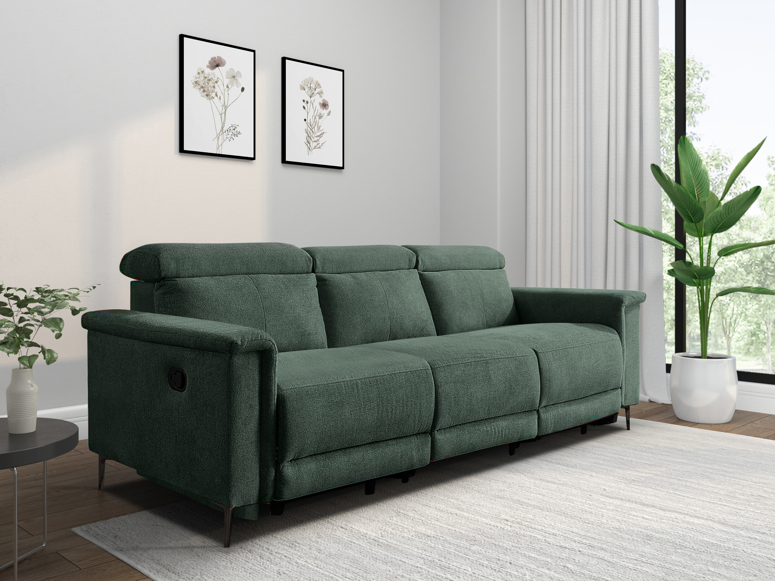 Relaks sofa Evamare 104 (Tamno zelena)
