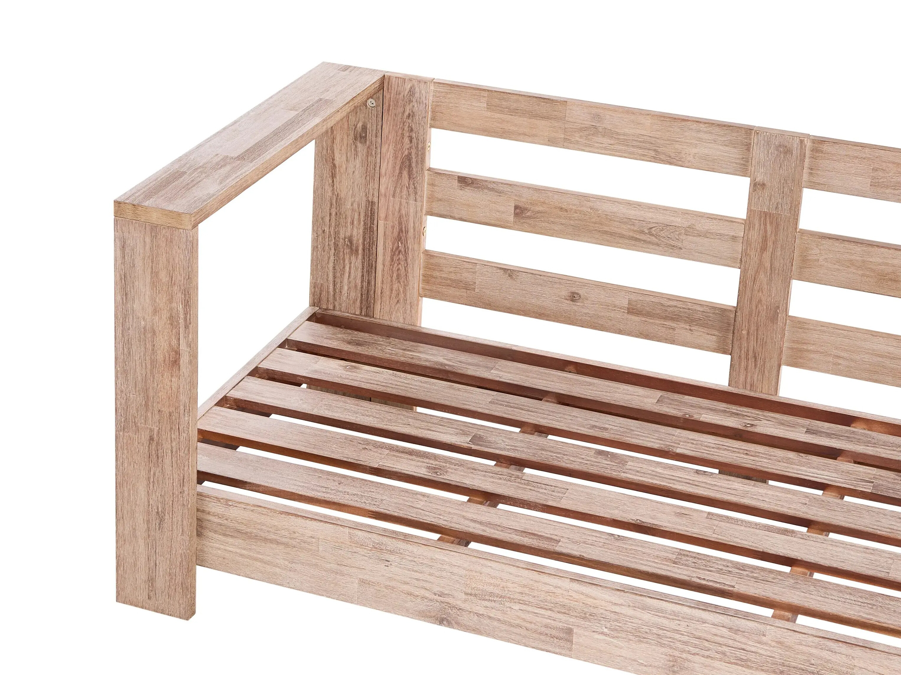 Baštenska sofa Berwyn 2548 (Belo + Akacija)