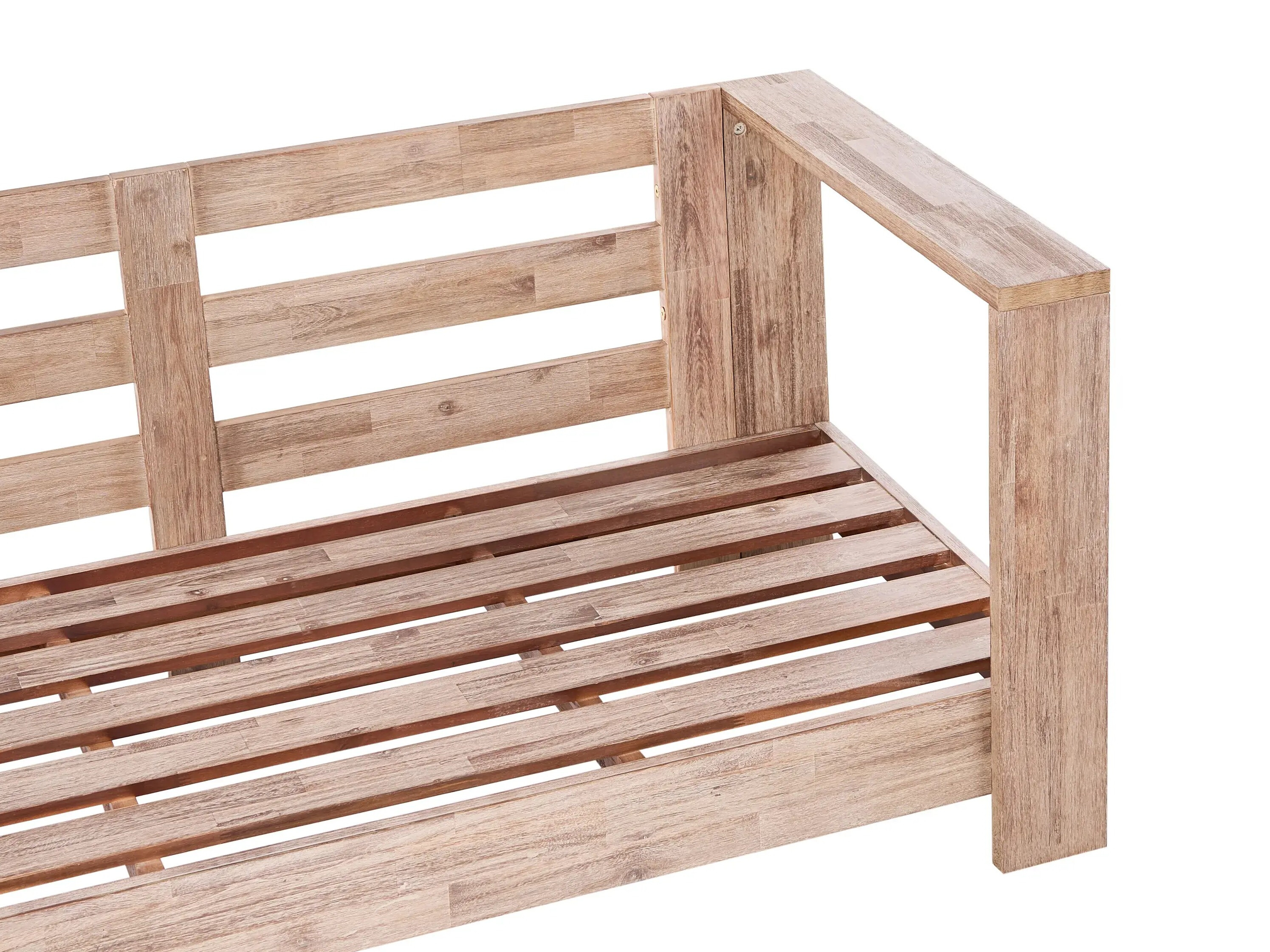 Baštenska sofa Berwyn 2548 (Belo + Akacija)