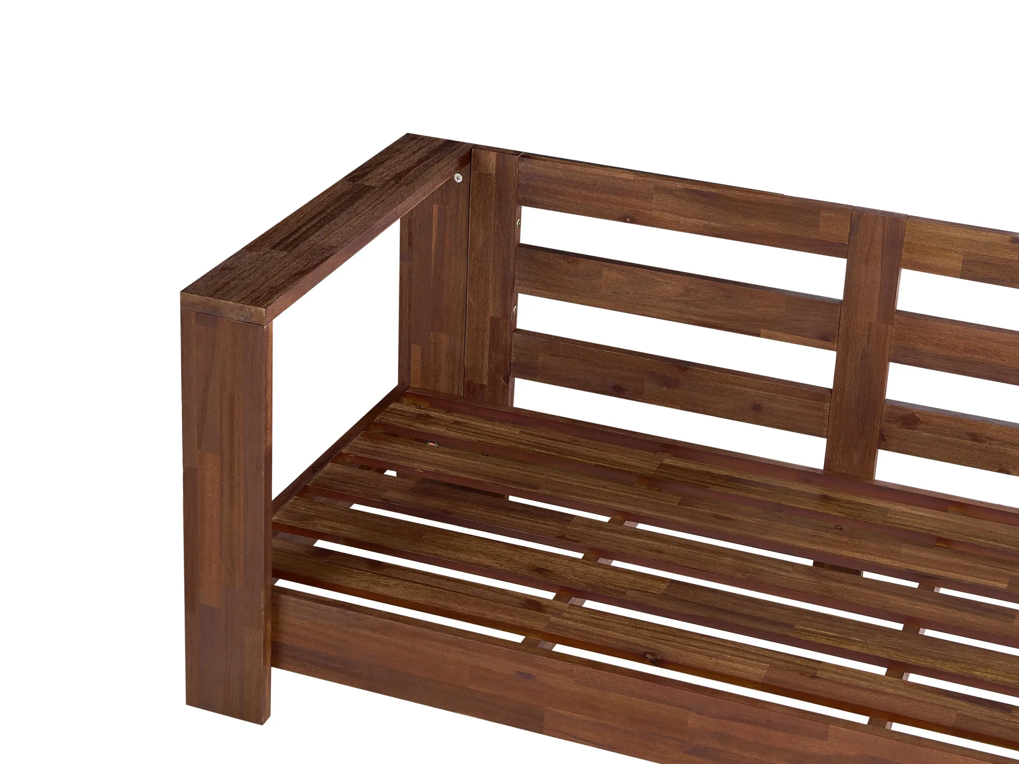 Baštenska sofa Berwyn 2548 (Zelena + Akacija)