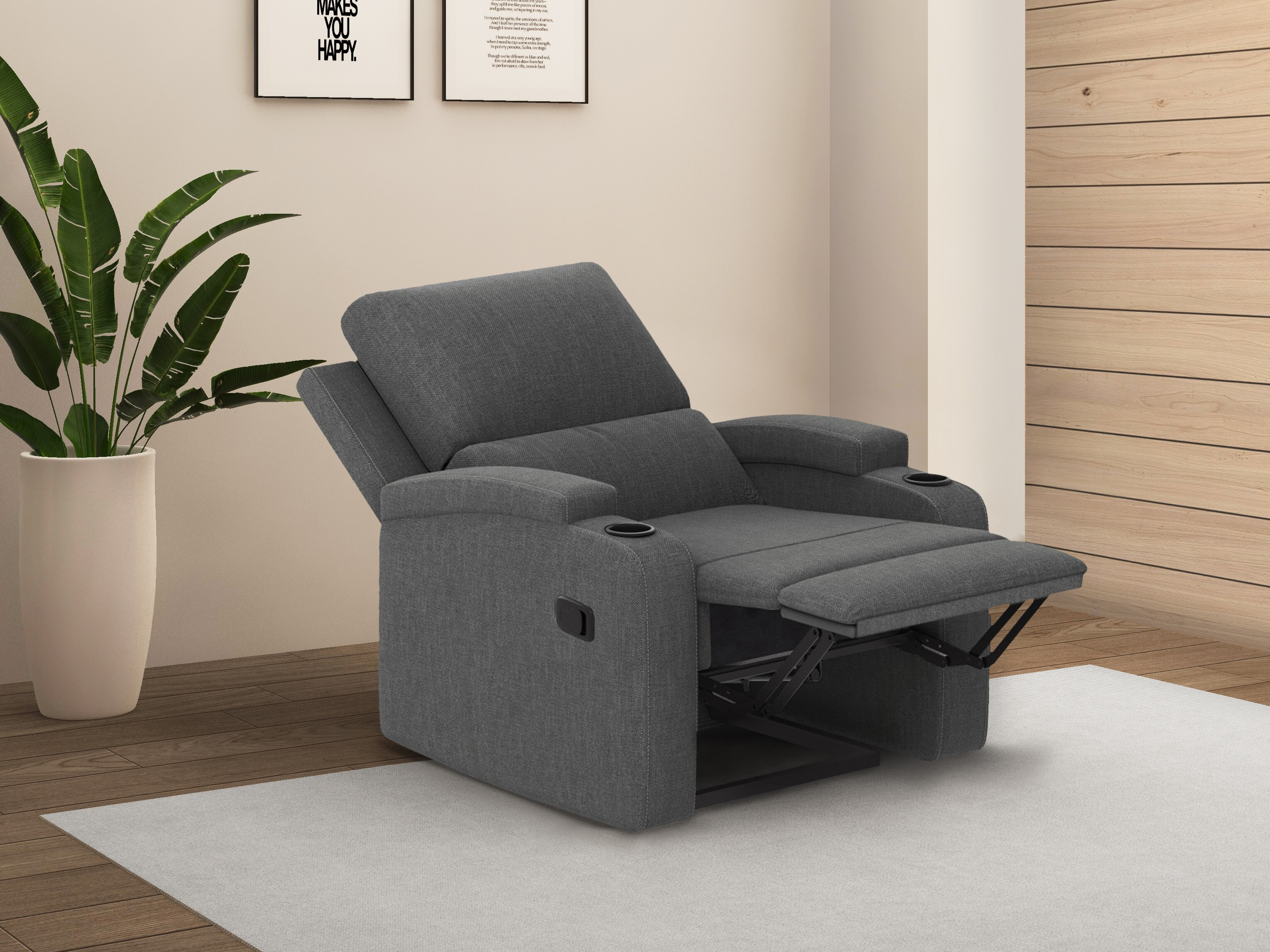 Relaks fotelja Denton 1565 (Antracit)