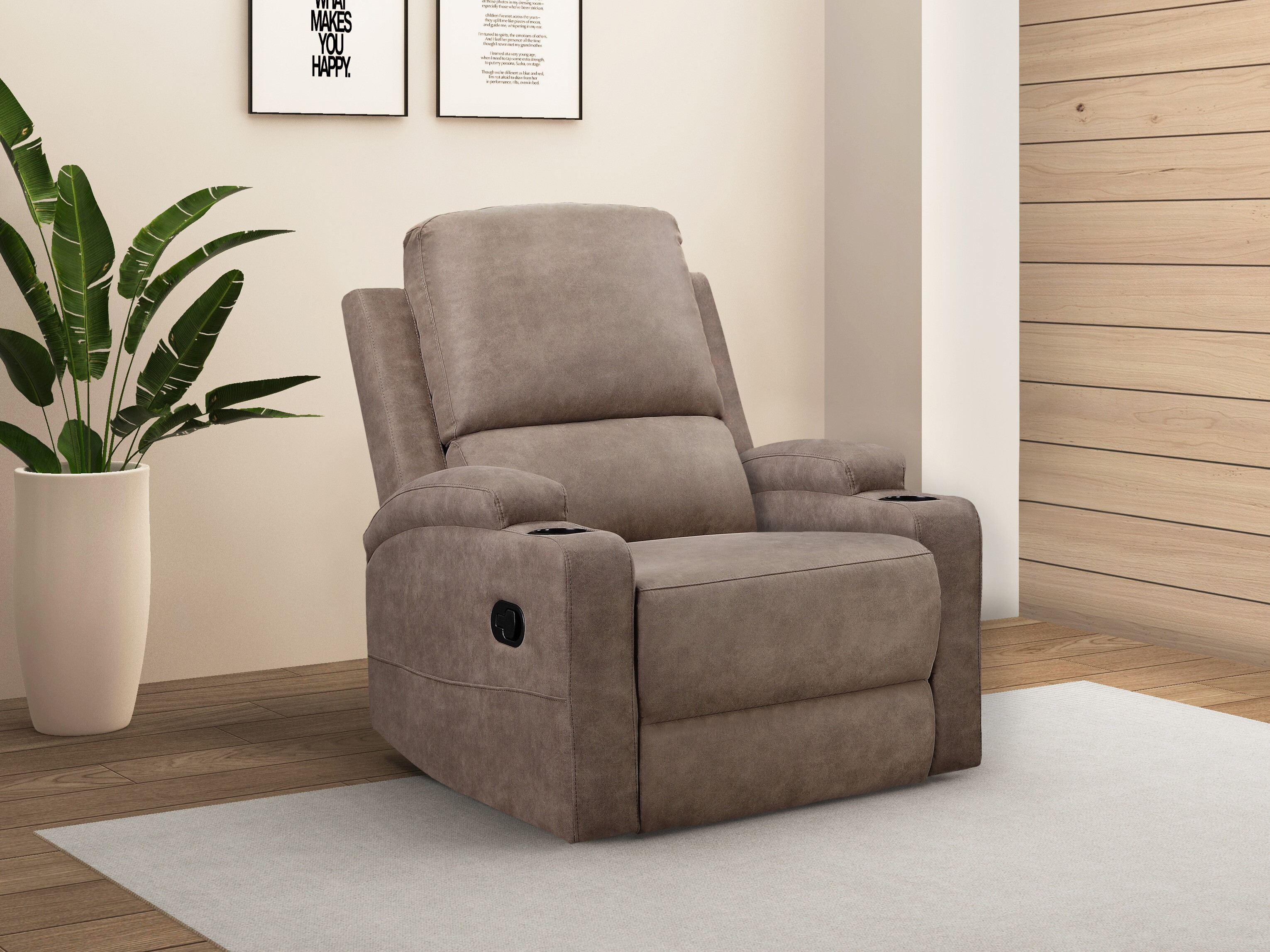 Relaks fotelja Denton 1565 (Taupe)