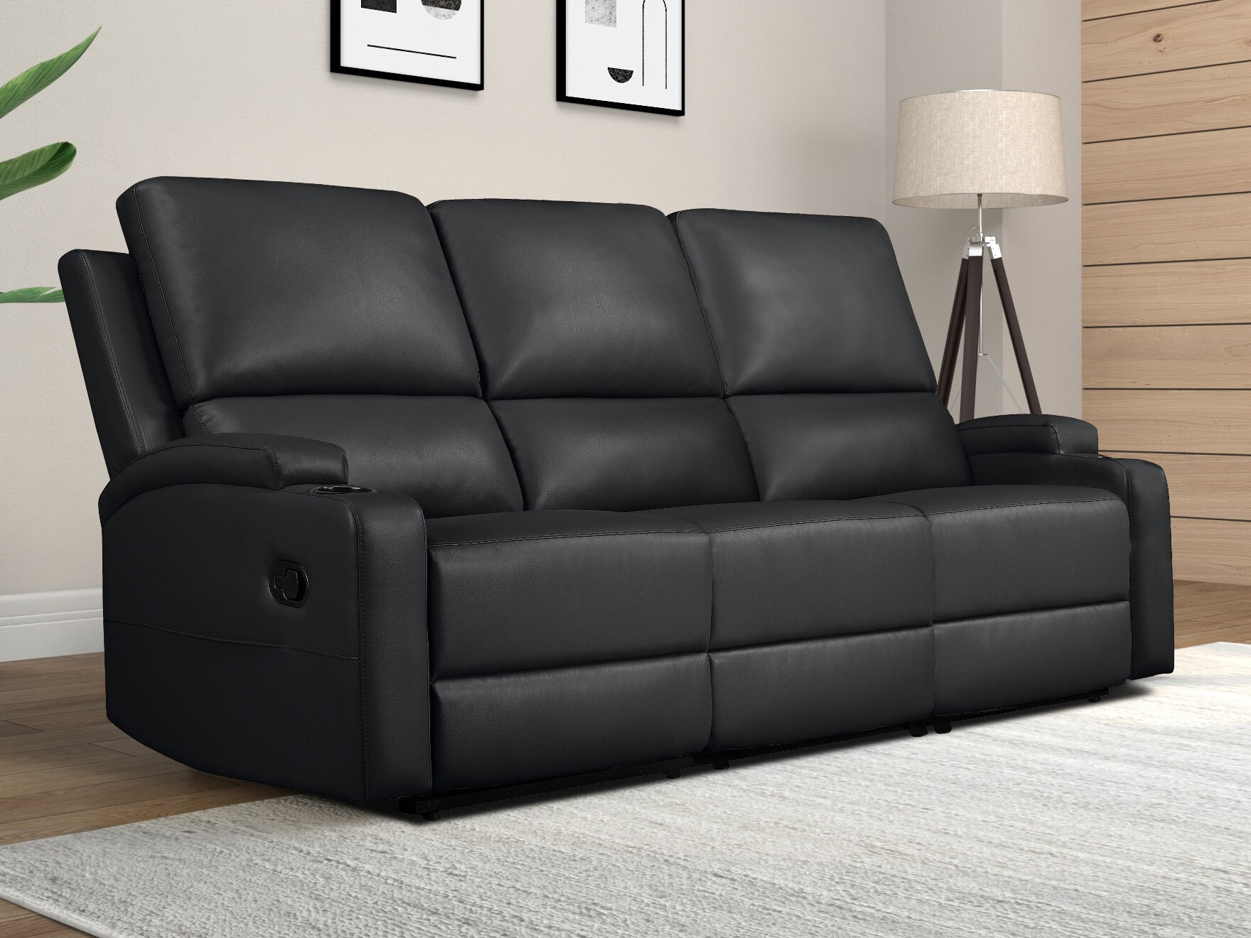 Relaks sofa Denton 1566 (Crno)