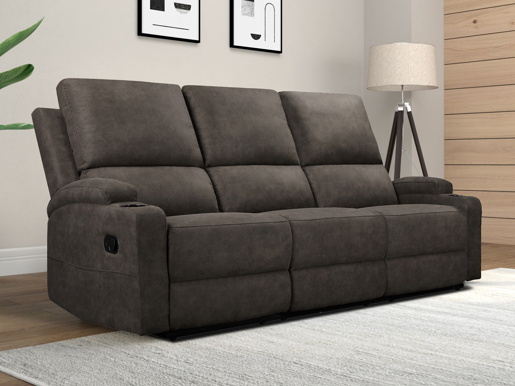 Relaks sofa Denton 1566 (Tamnosiva)