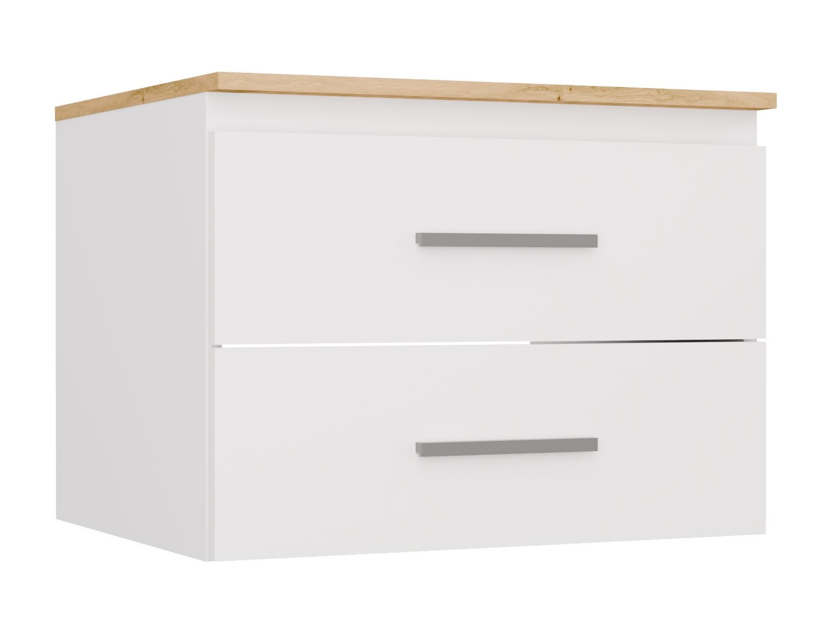 Zidni kupatilski ormarić za umivaonik Nolmaru 112 (Belo + Artisan hrast)