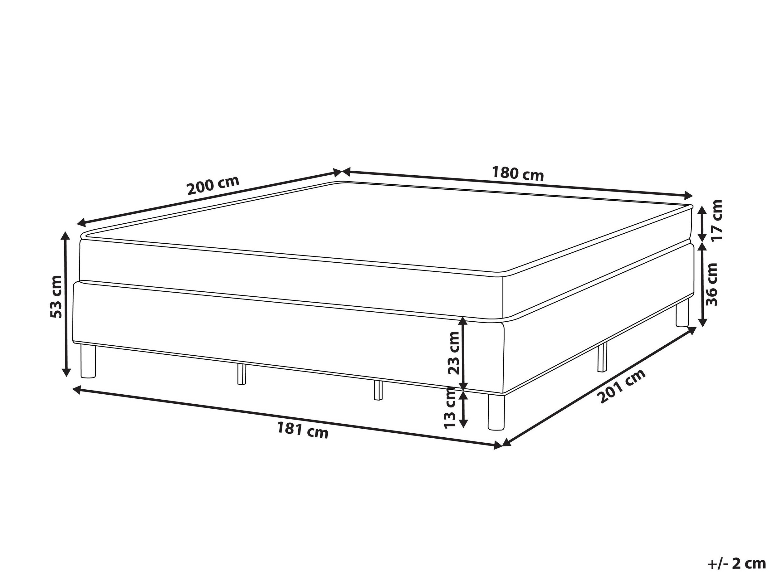 Boxspring krevet Berwyn 3367 (Bež)