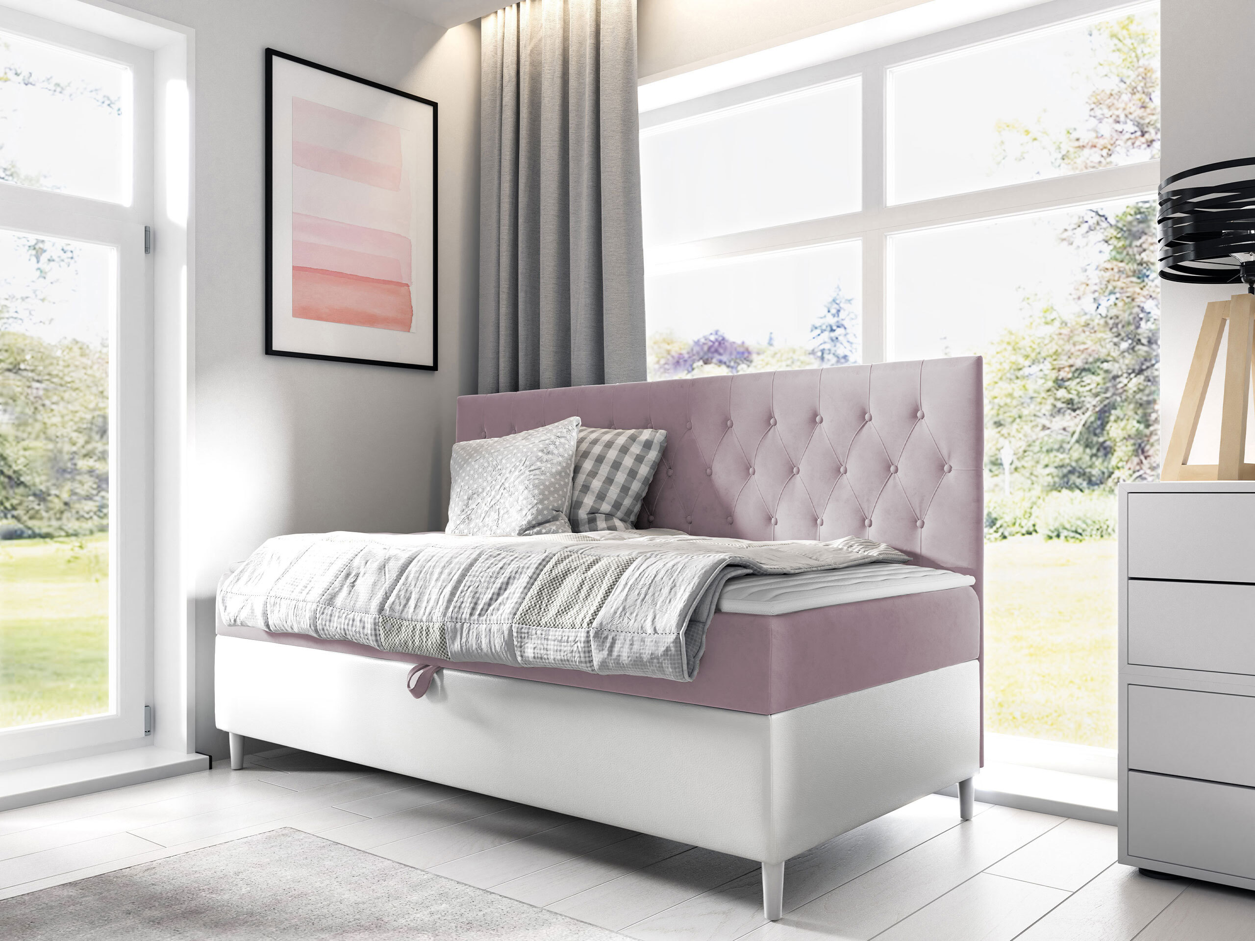 Boxspring krevet Lucus II (Soft 017 + Fresh 9)
