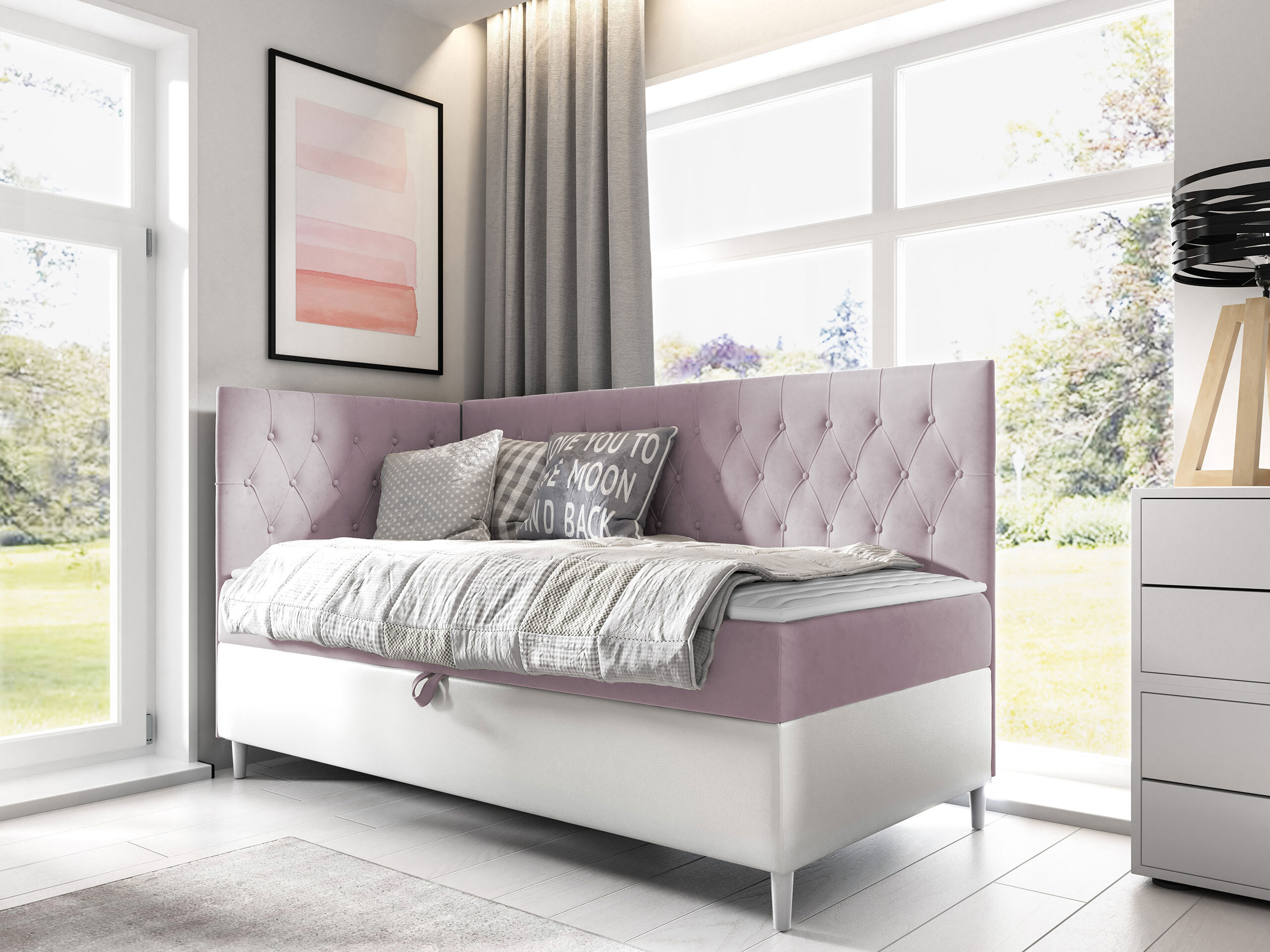 Boxspring krevet Lucus III (Soft 017 + Fresh 9)