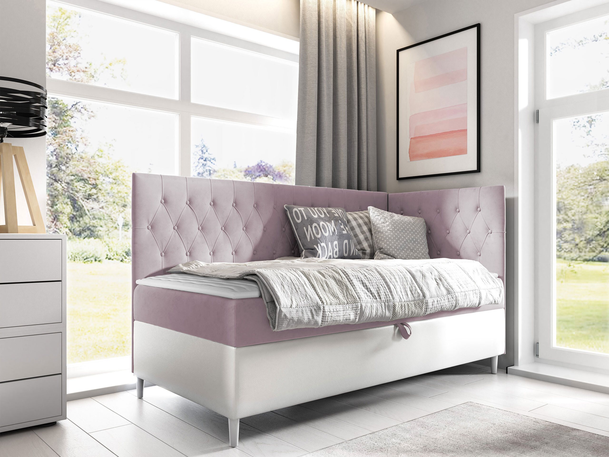 Boxspring krevet Lucus III (Soft 017 + Fresh 9)