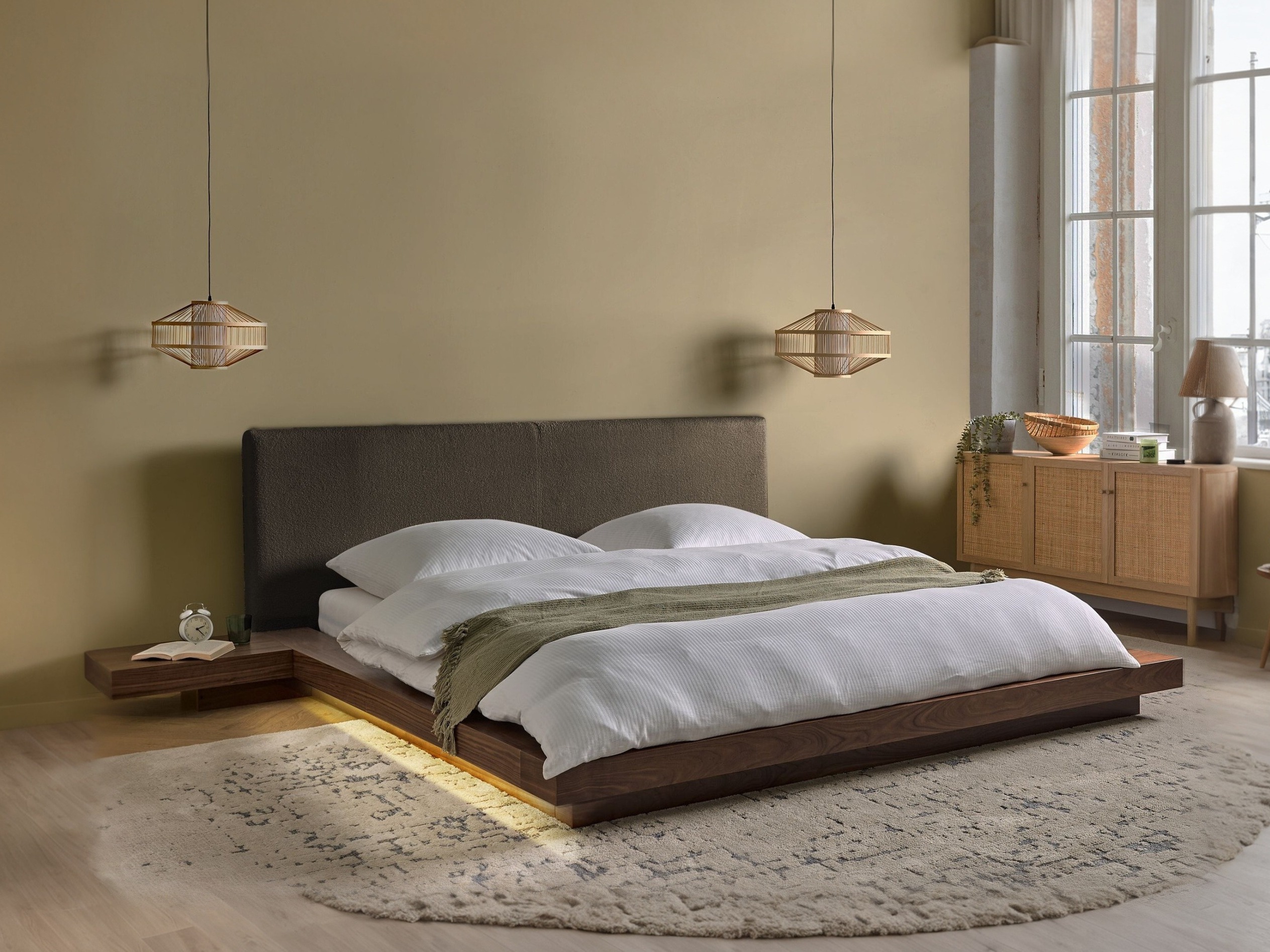 Krevet Berwyn 3144 (Smeđa + Taupe)