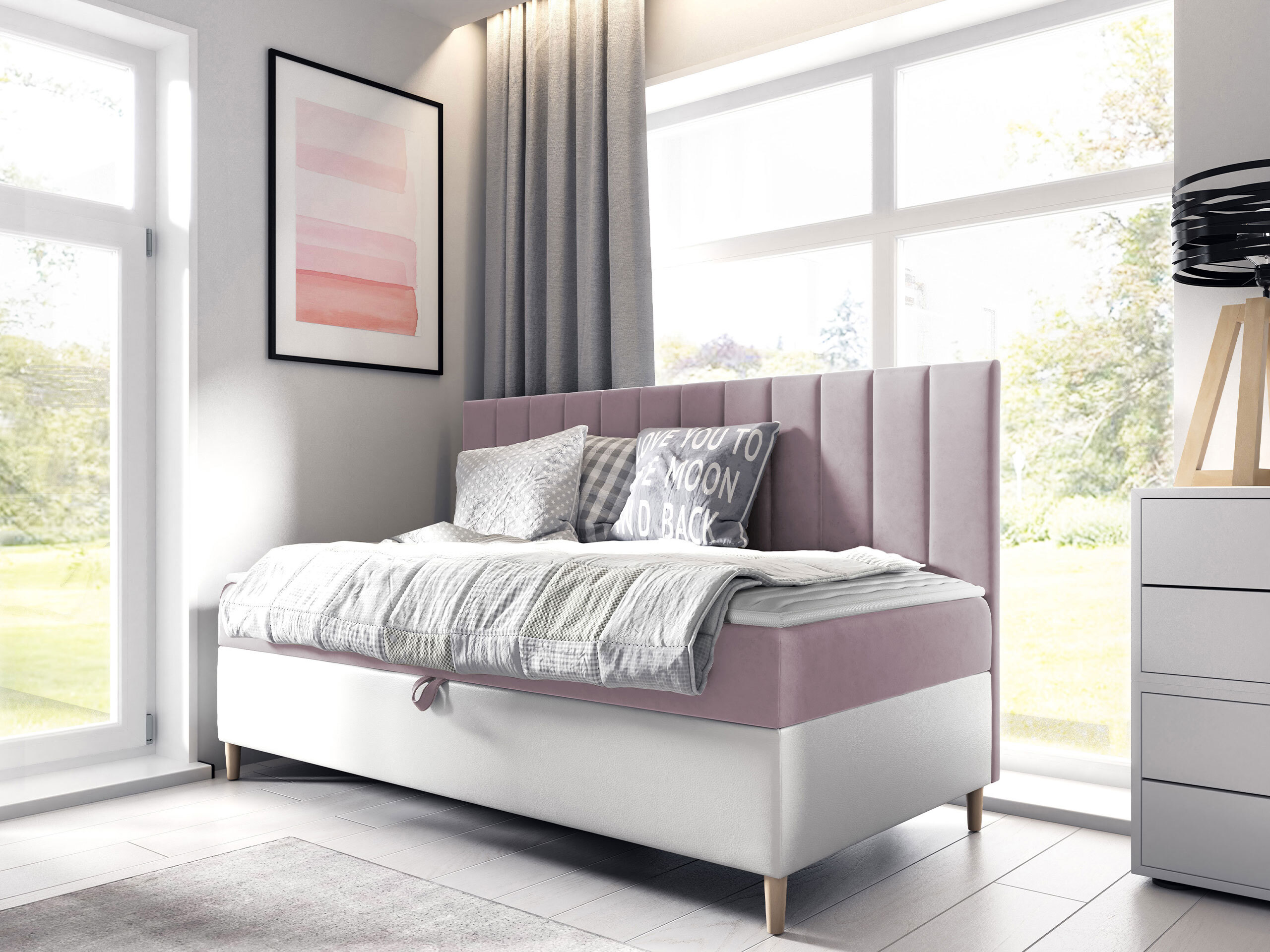 Boxspring krevet Lucus I (Soft 017 + Fresh 9)