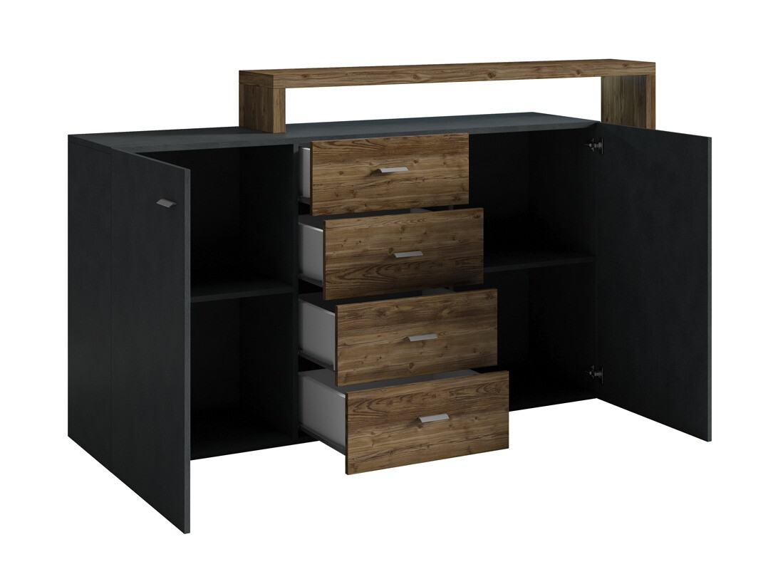 Komoda Lutiva 106 (Antracit + Ribbeck hrast)