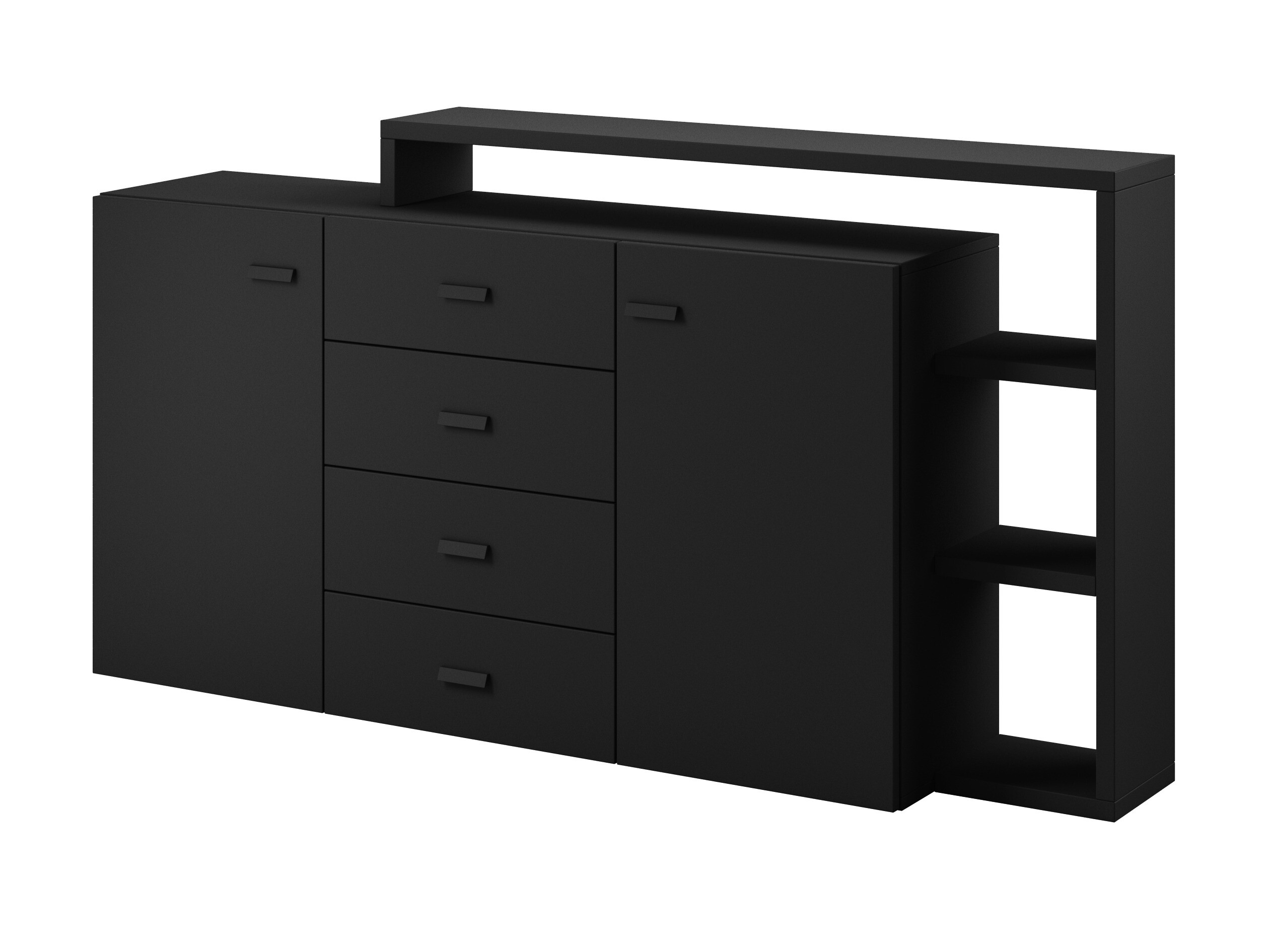 Komoda Lutiva 106 (Mat crna)
