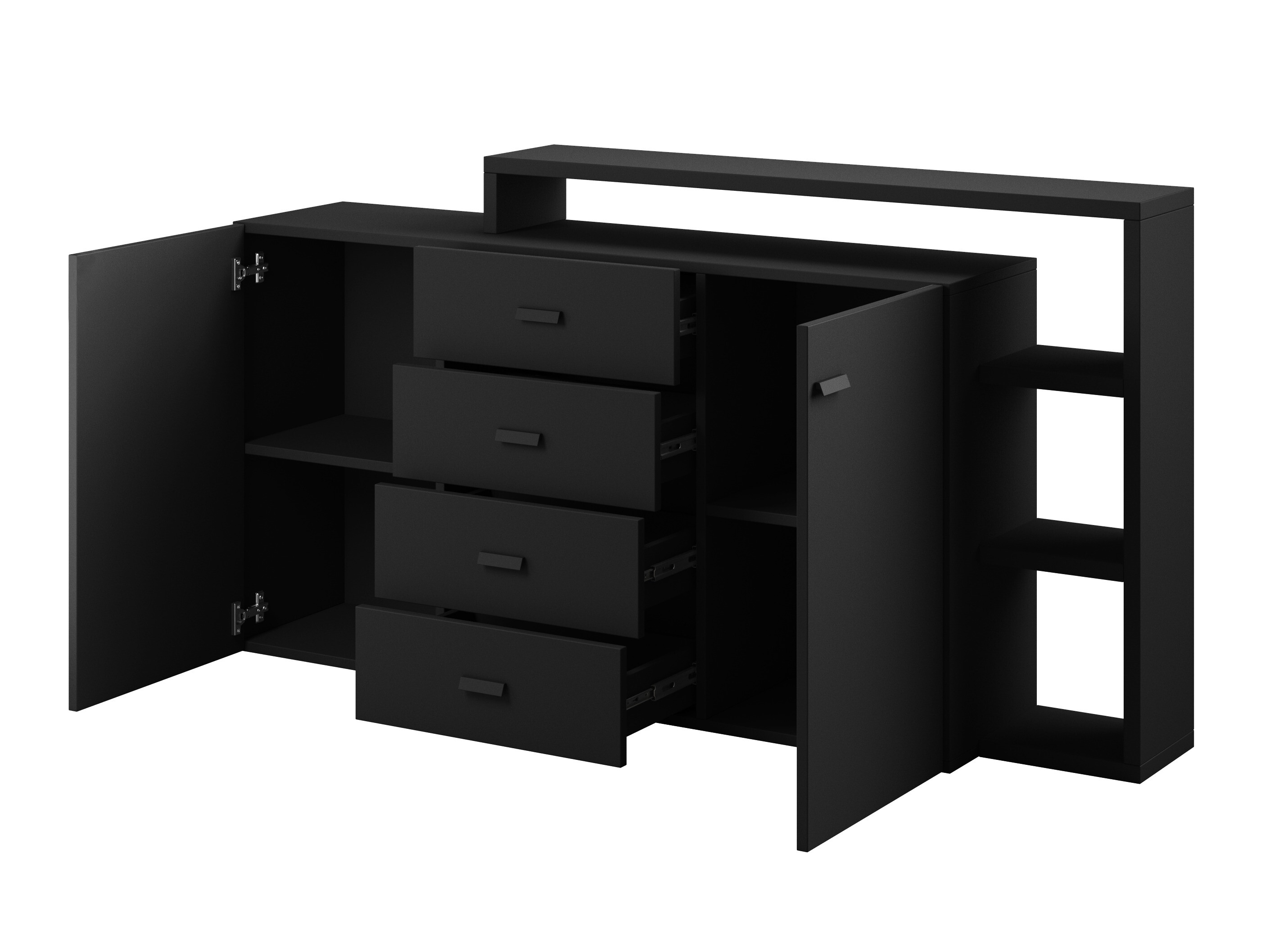 Komoda Lutiva 106 (Mat crna)