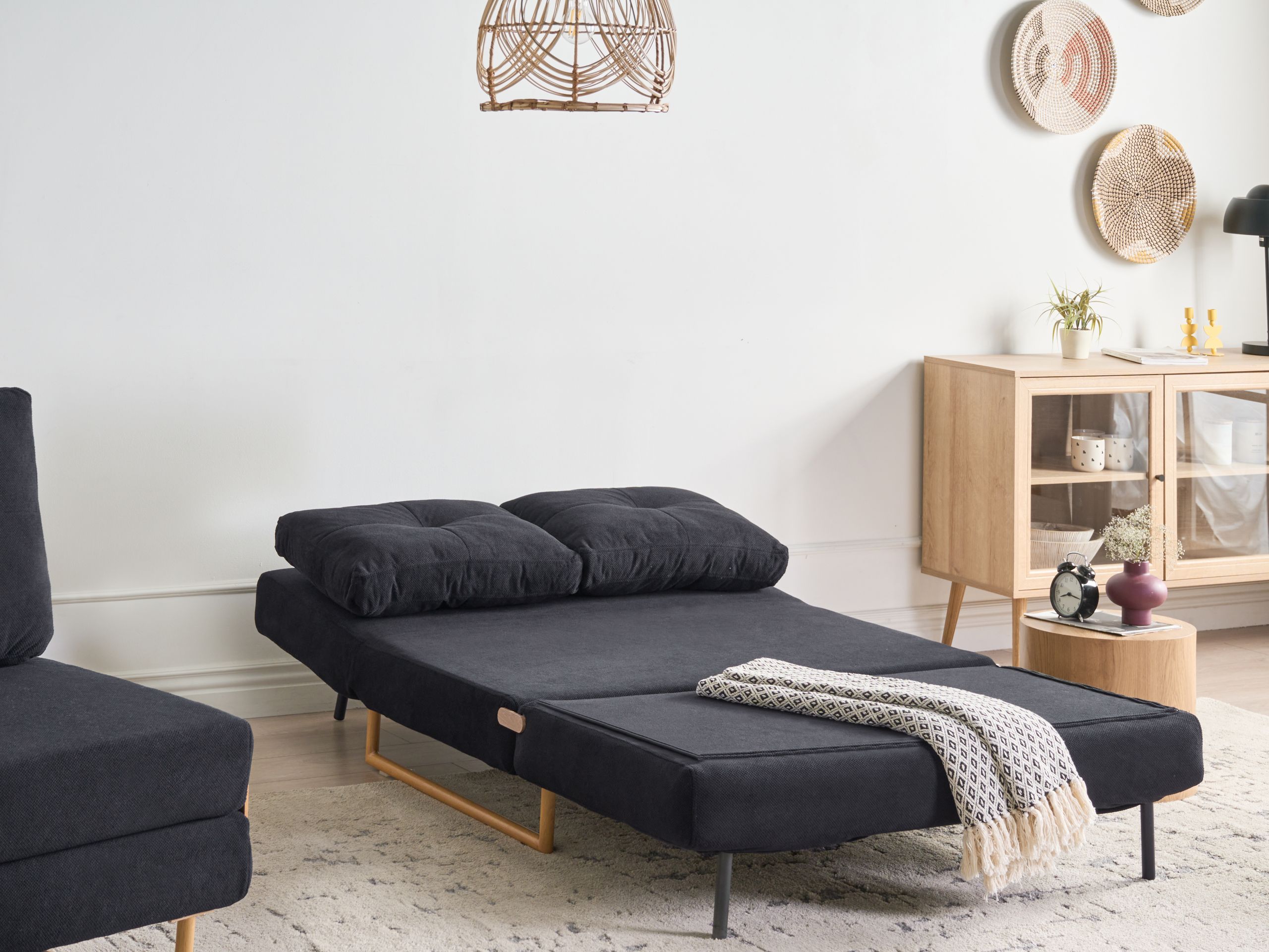 Sofa na razvlačenje Berwyn 3389 (Crno)
