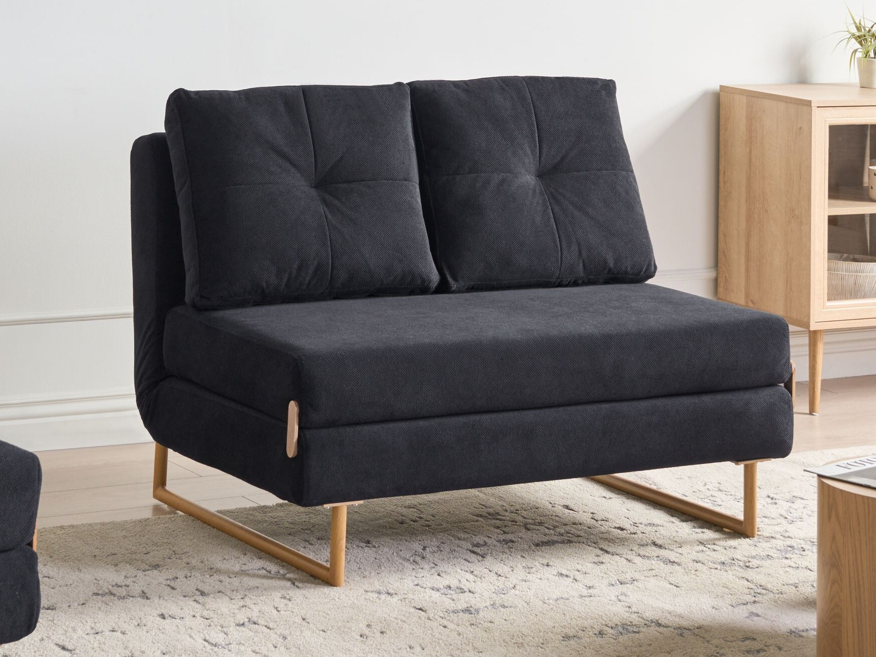 Sofa na razvlačenje Berwyn 3389 (Crno)