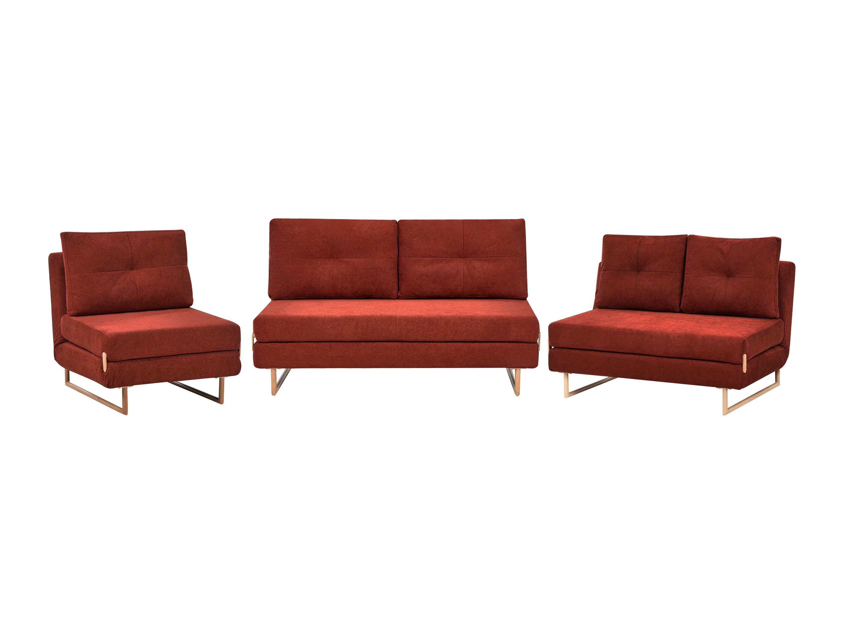 Set tapaciranog nameštaja Berwyn 3406 (Crvena)