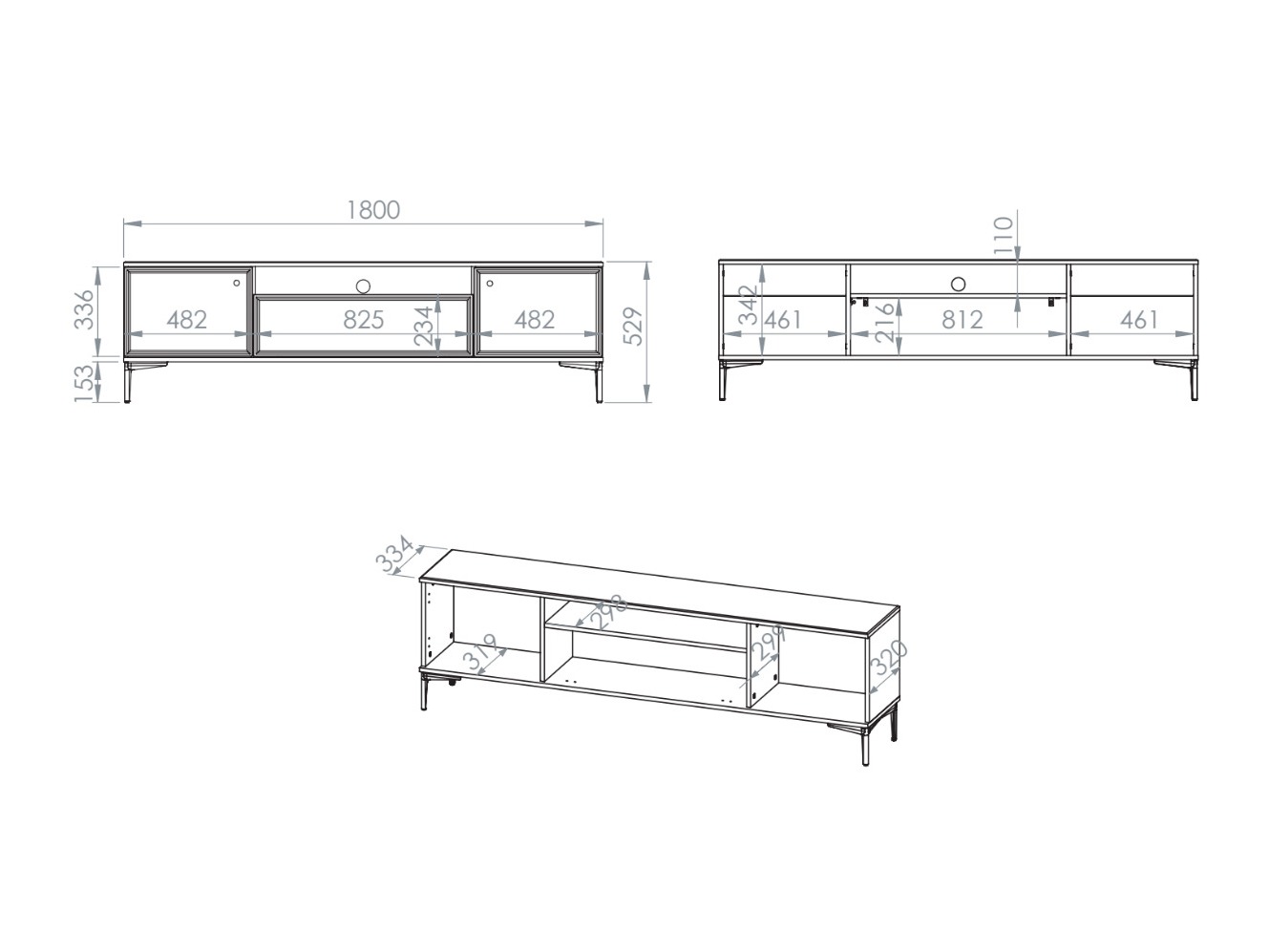 TV komoda Cirnoli 101