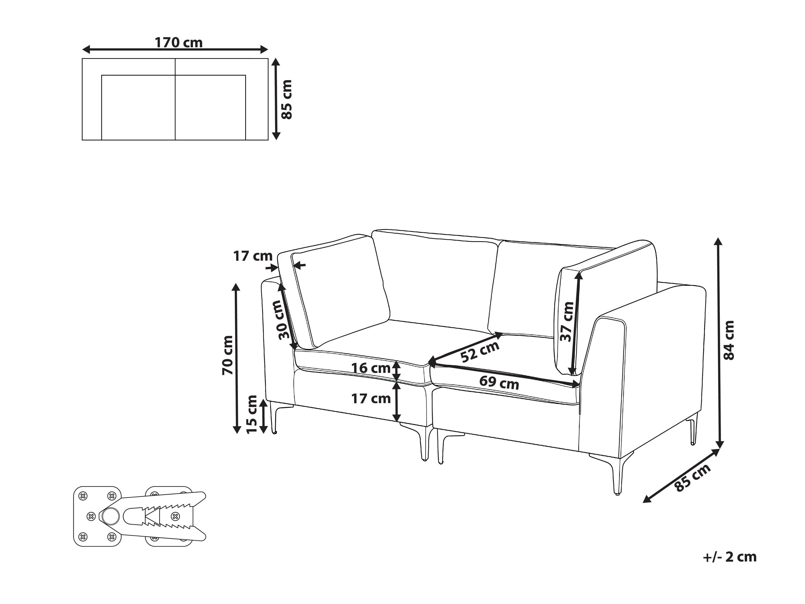 Modularna sofa Dorleve 107 (Zelena)