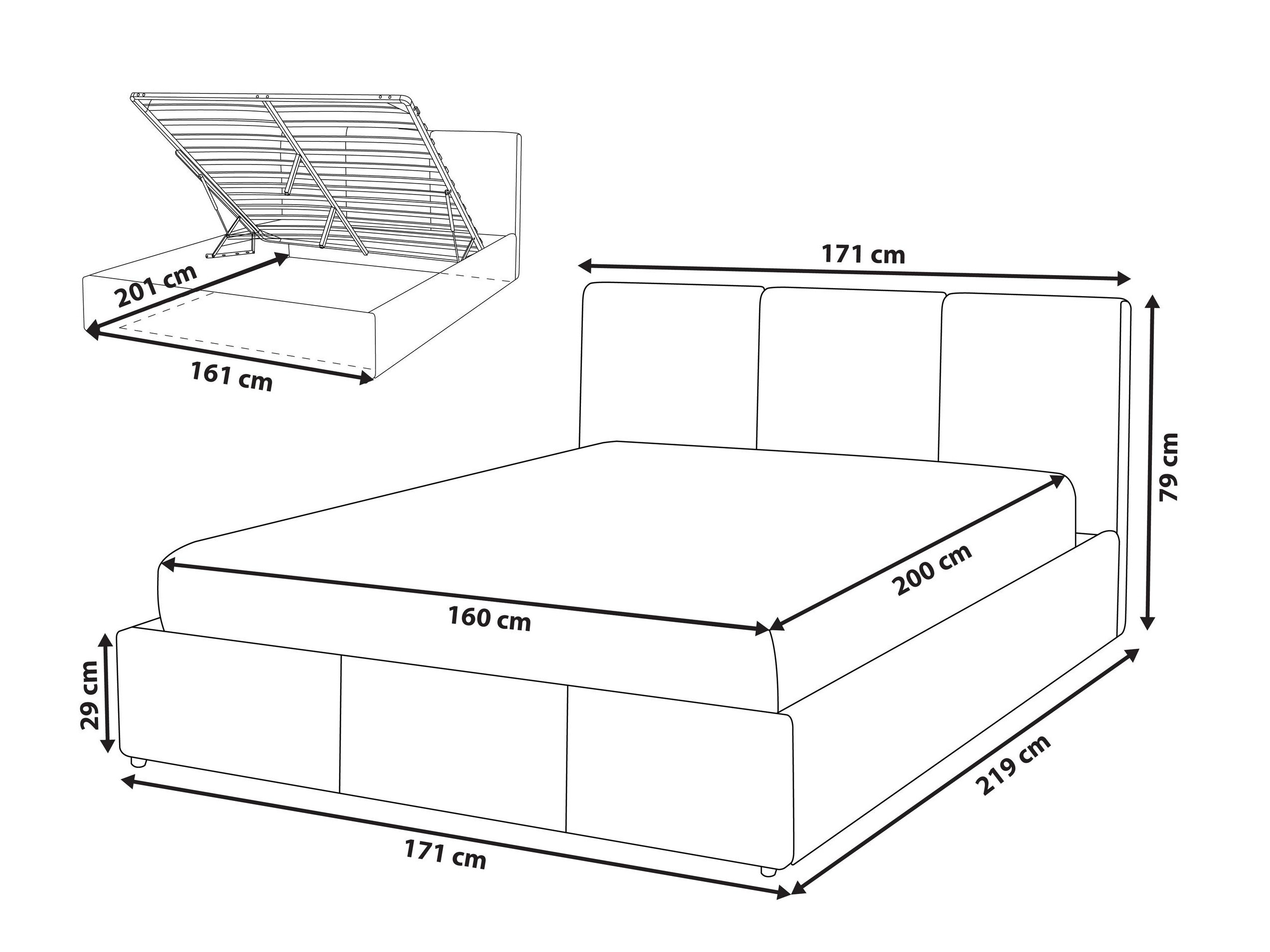 Krevet Berwyn 3434 (160 x 200 cm)