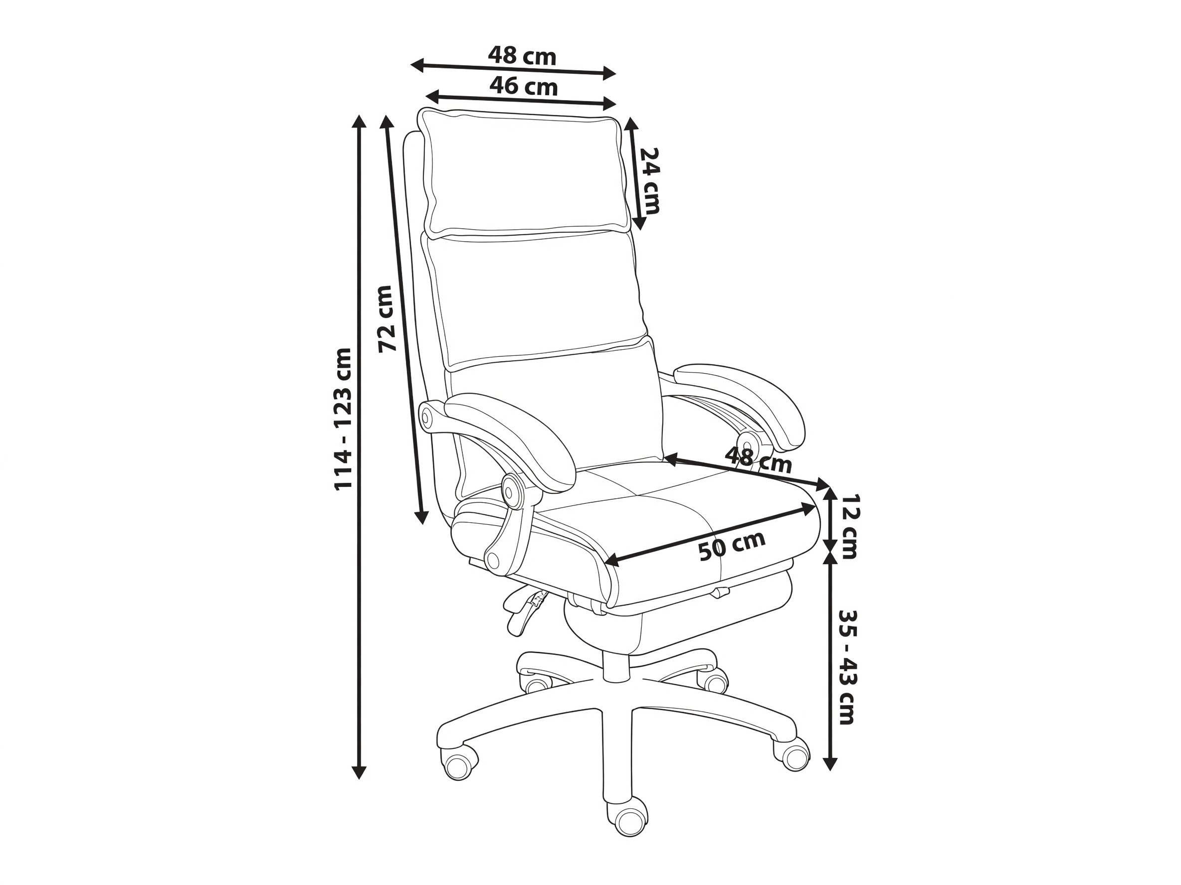Kancelarijska stolica Berwyn 3435 (Bež)