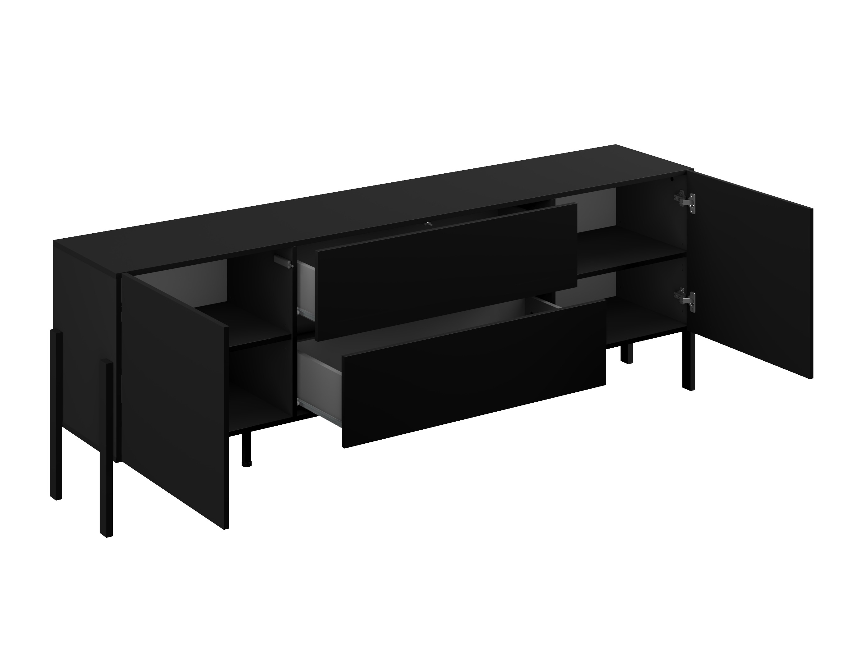 TV komoda Etsore 102 (Crno)