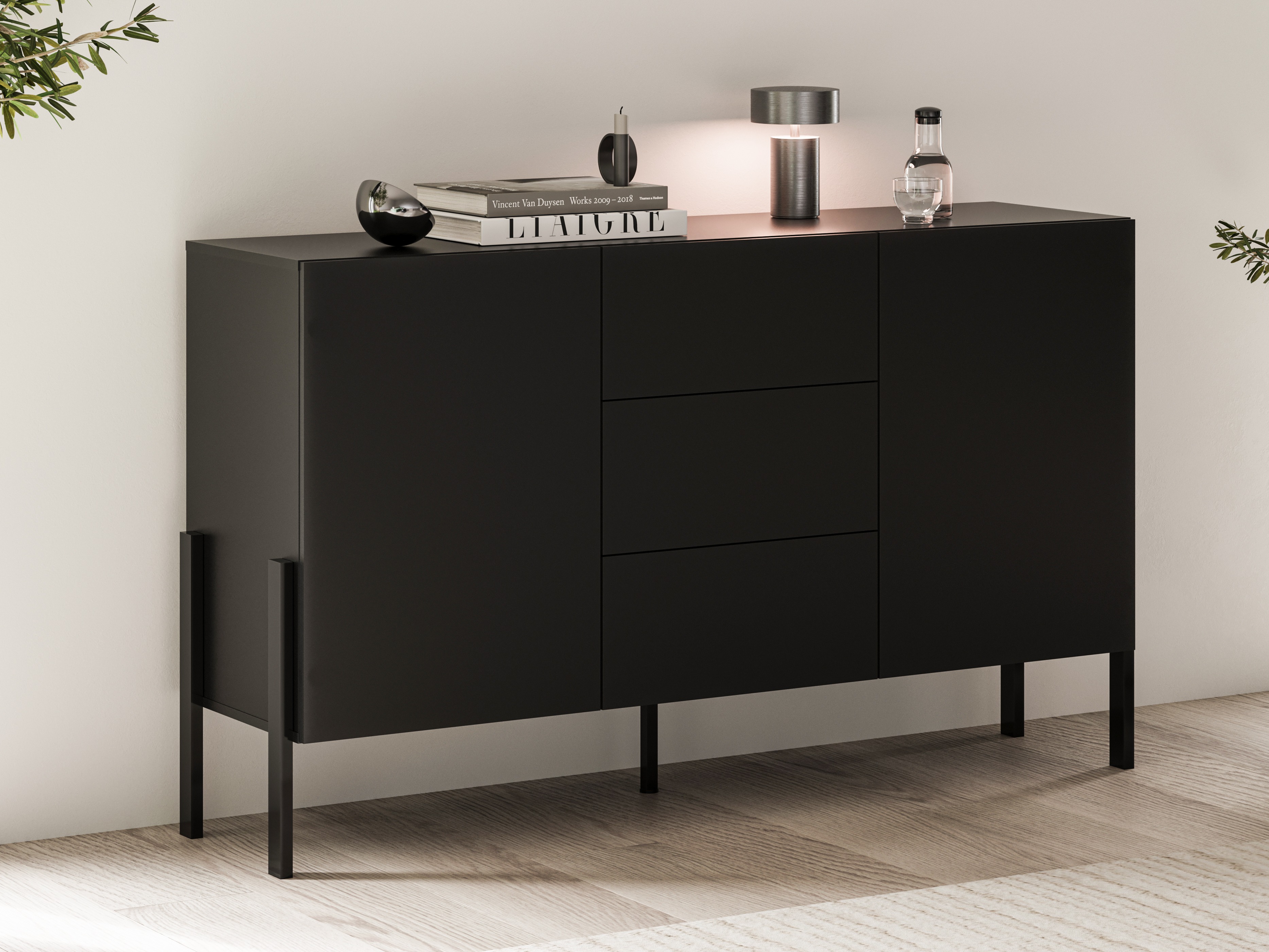 Komoda Etsore 104 (Crno)