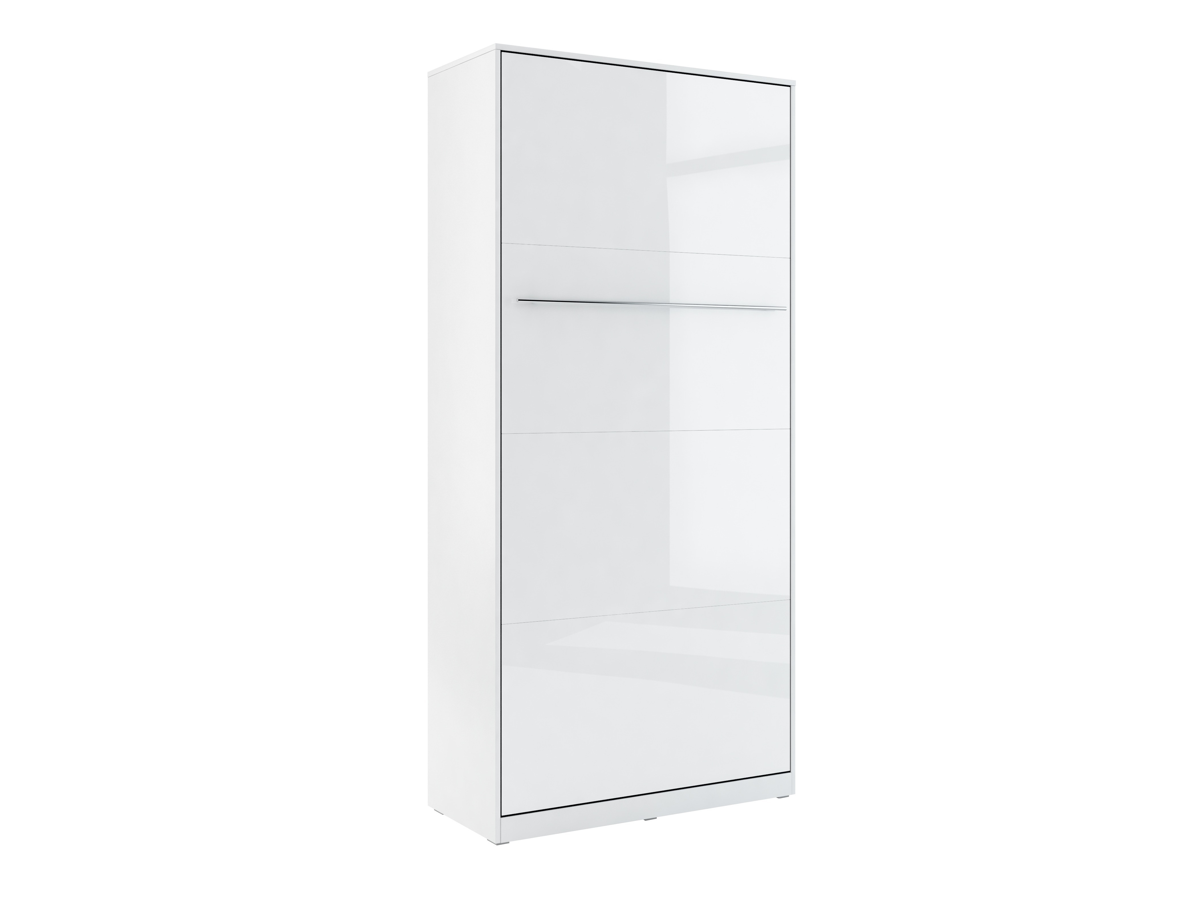 Zidni krevet Concept Pro Lenart III (Belo + Sjajno belo)