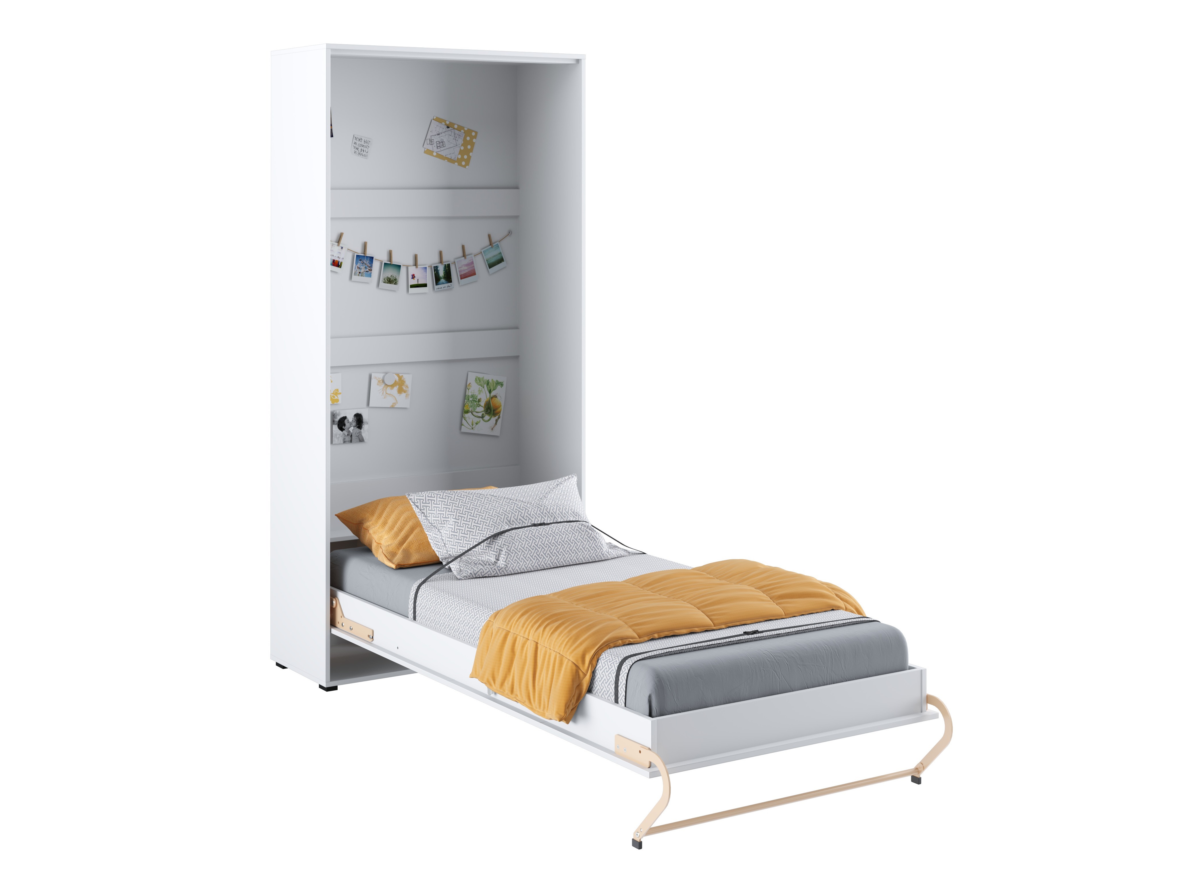 Zidni krevet Concept Pro Lenart III (Belo)