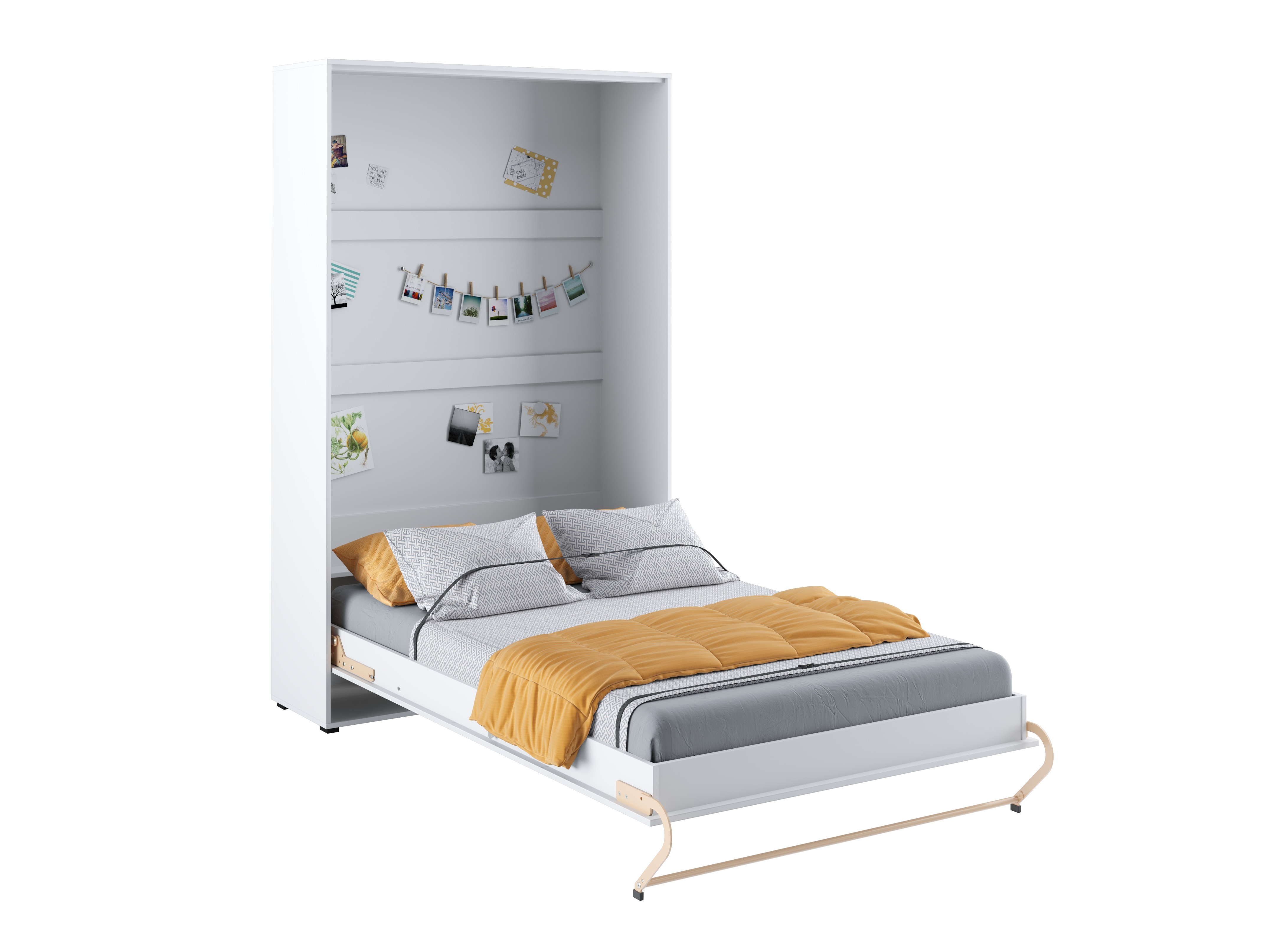Zidni krevet Concept Pro Lenart III (Belo)