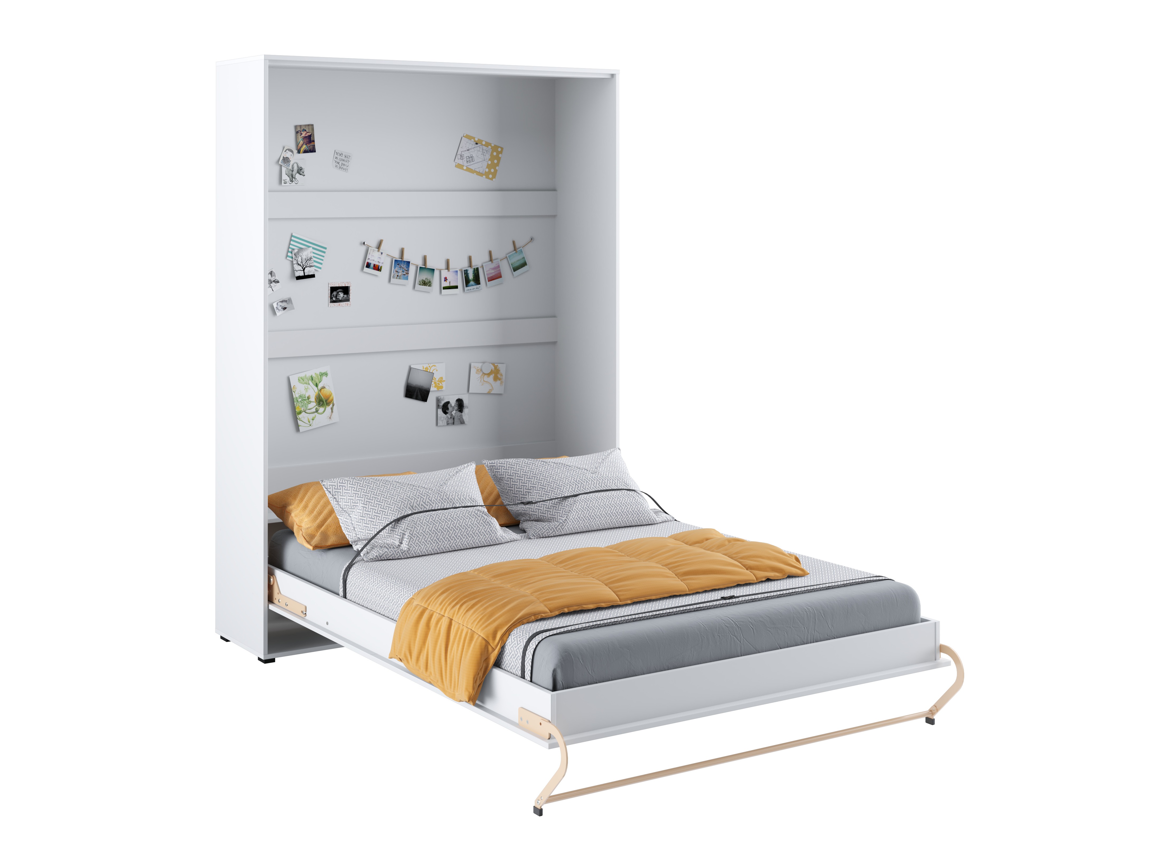 Zidni krevet Concept Pro Lenart III (Belo)