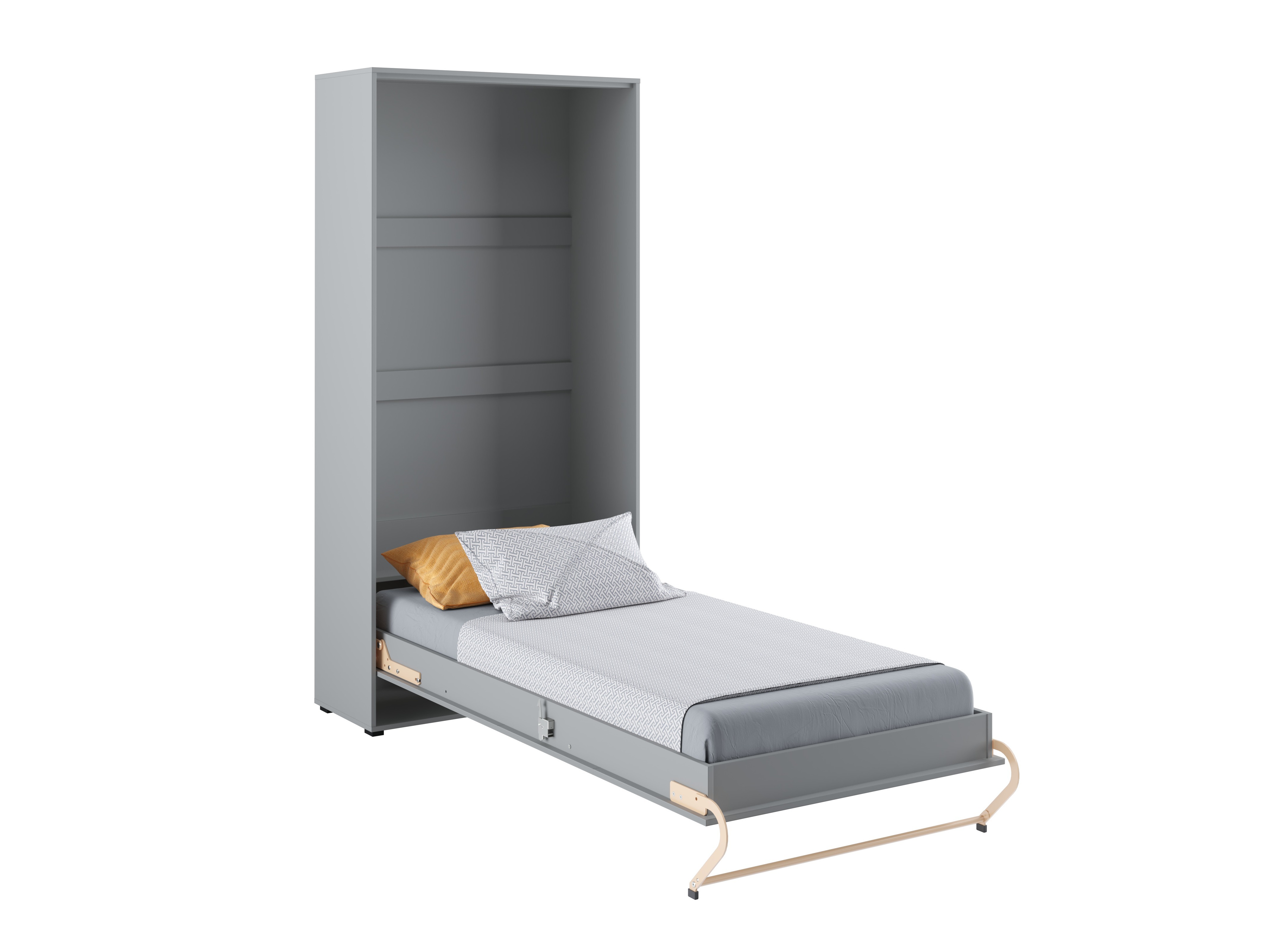 Zidni krevet Concept Pro Lenart III (Sivo)